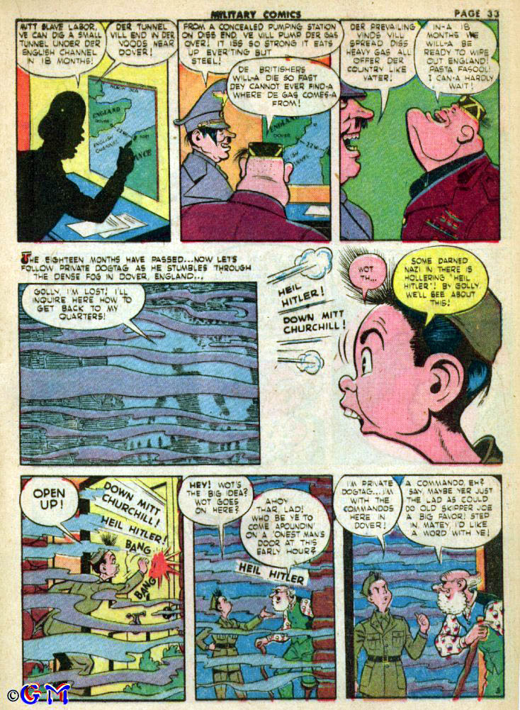 Read online Military Comics comic -  Issue #23 - 35
