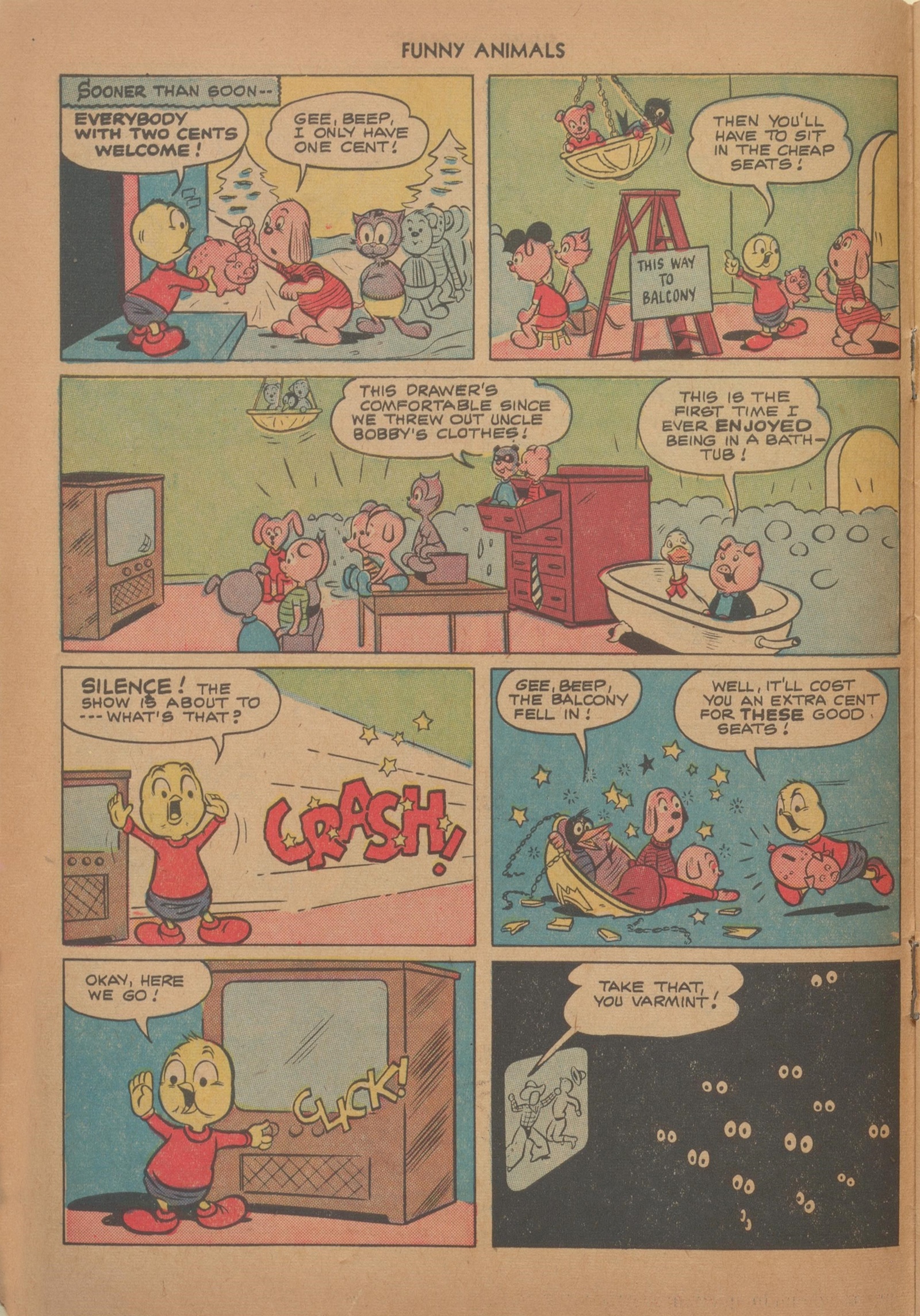 Read online Fawcett's Funny Animals comic -  Issue #70 - 10