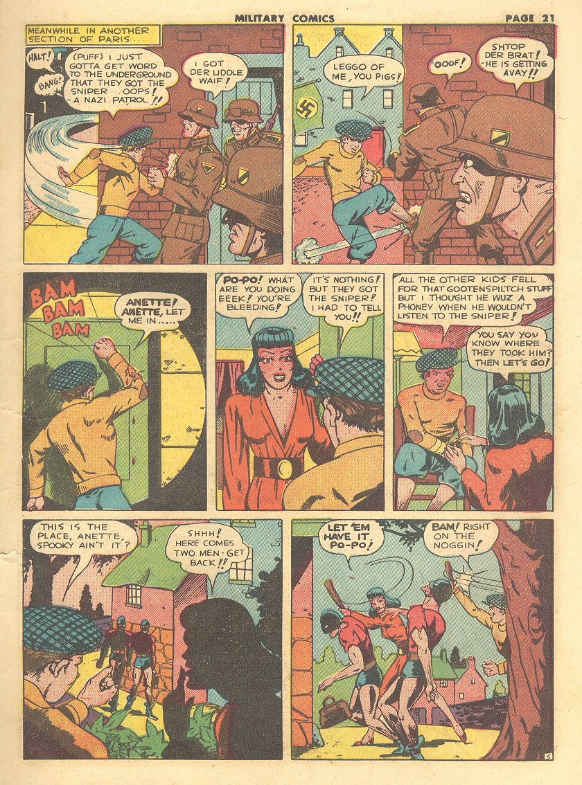 Read online Military Comics comic -  Issue #15 - 21