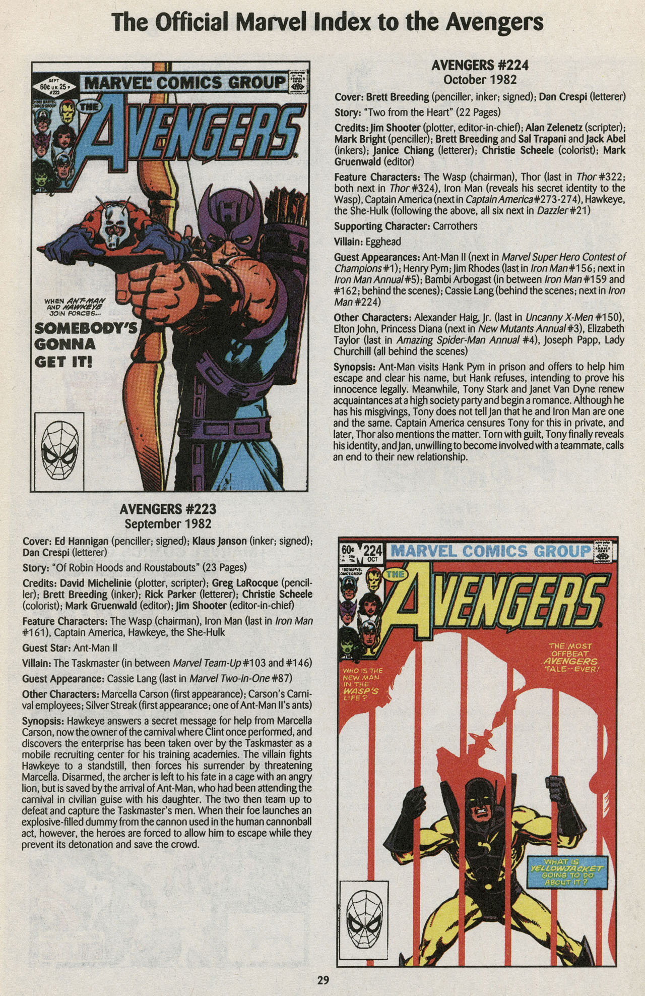 Read online The Official Marvel Index to the Avengers comic -  Issue #4 - 31