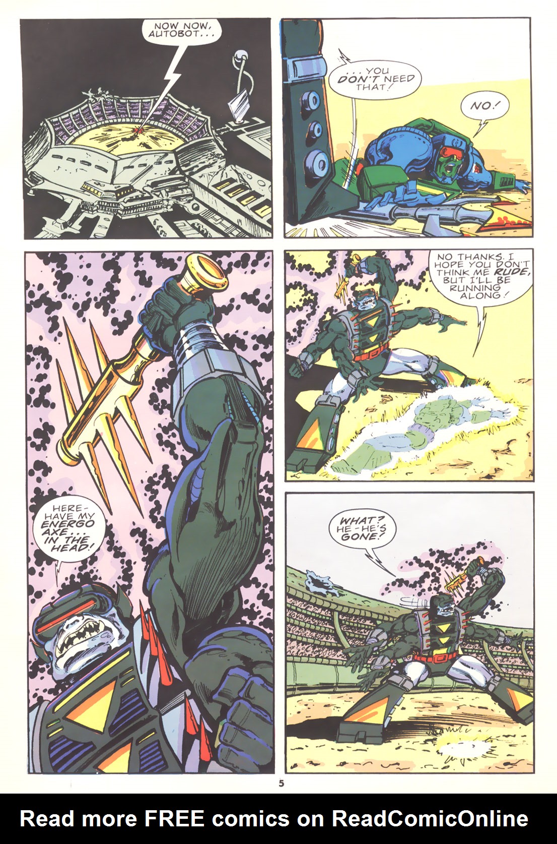 Read online The Transformers (UK) comic -  Issue #170 - 5