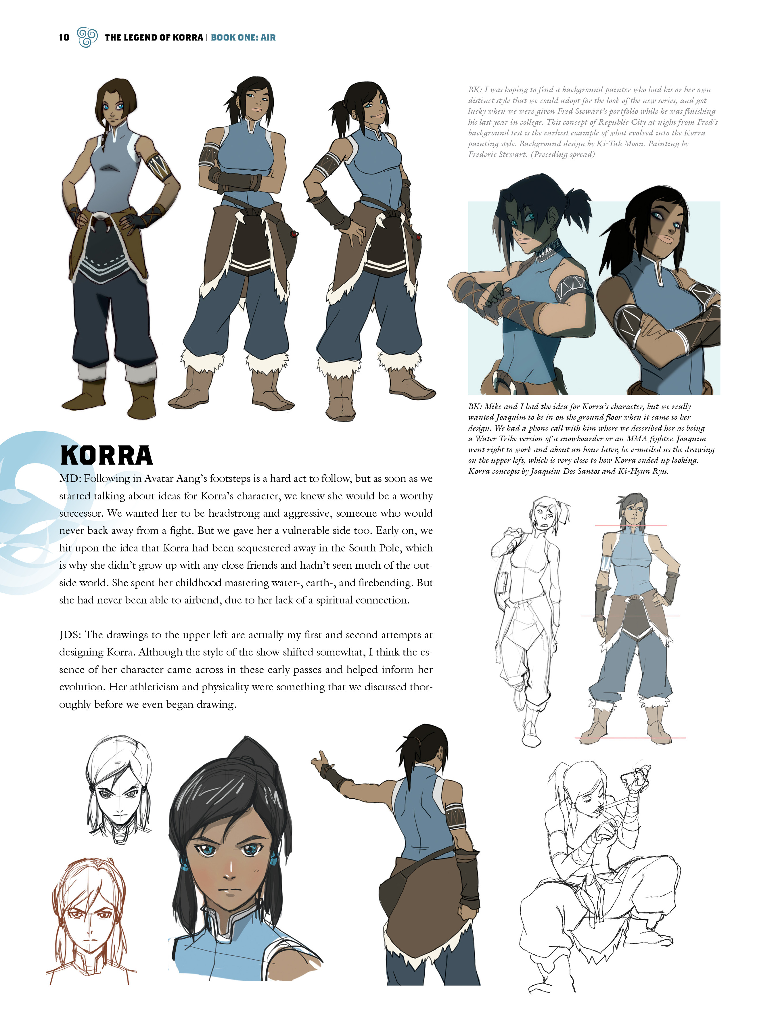 Read online The Legend of Korra: The Art of the Animated Series comic -  Issue # TPB 1 - 12