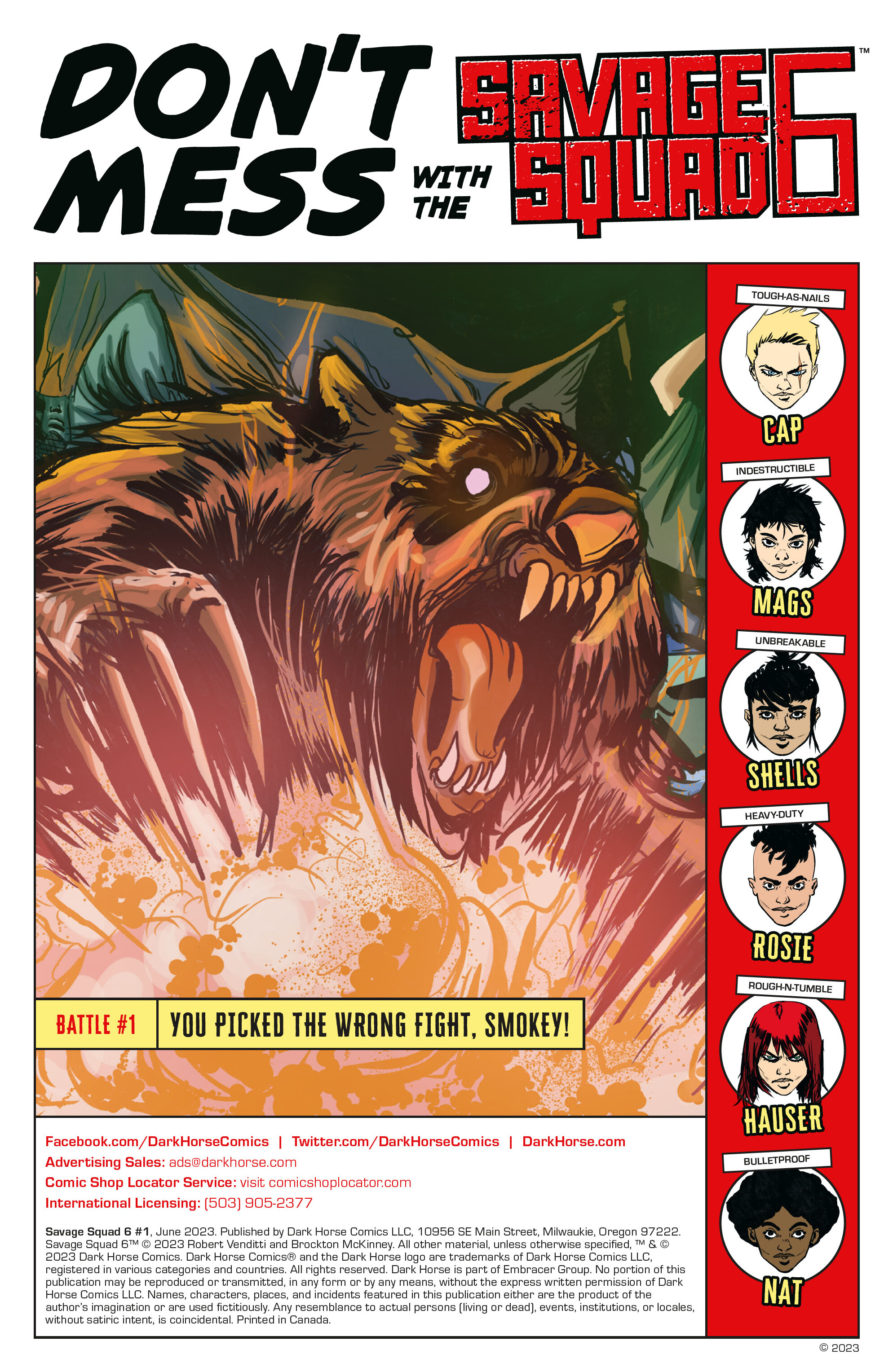 Read online Savage Squad 6 comic -  Issue #1 - 2