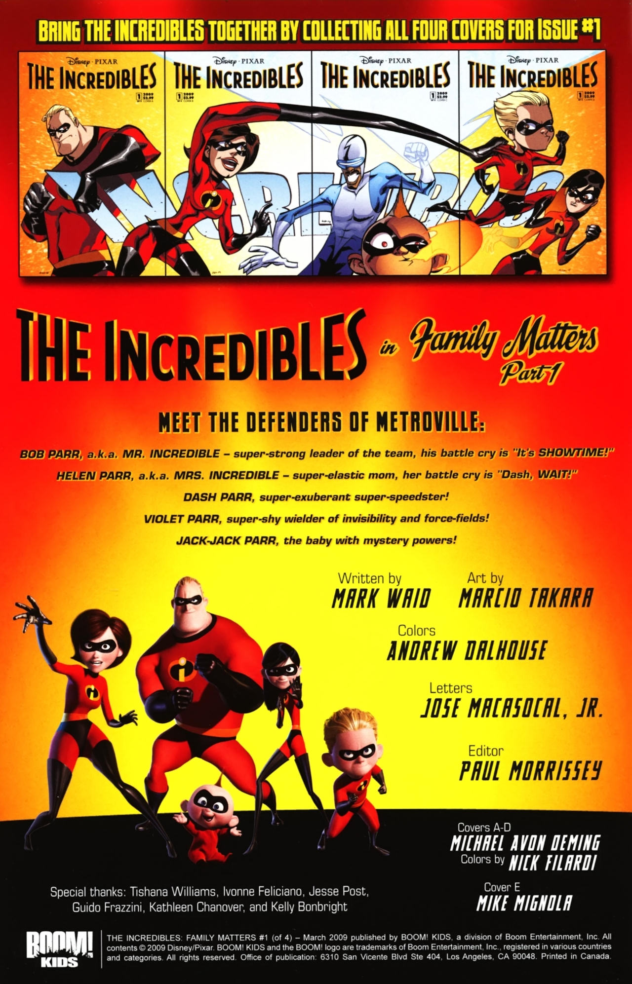 Read online The Incredibles: Family Matters comic -  Issue #1 - 6