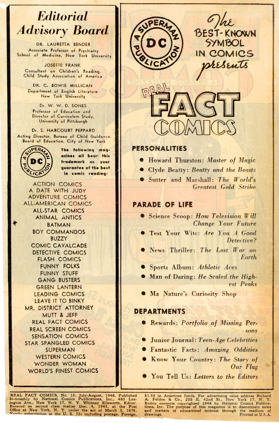 Read online Real Fact Comics comic -  Issue #15 - 2