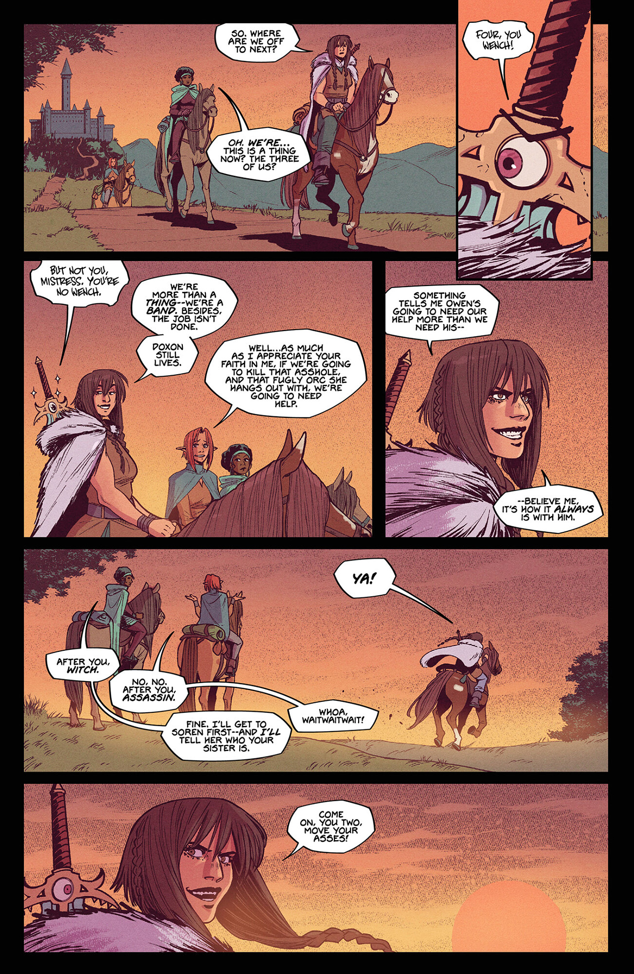 Read online Queen of Swords: A Barbaric Story comic -  Issue #3 - 35