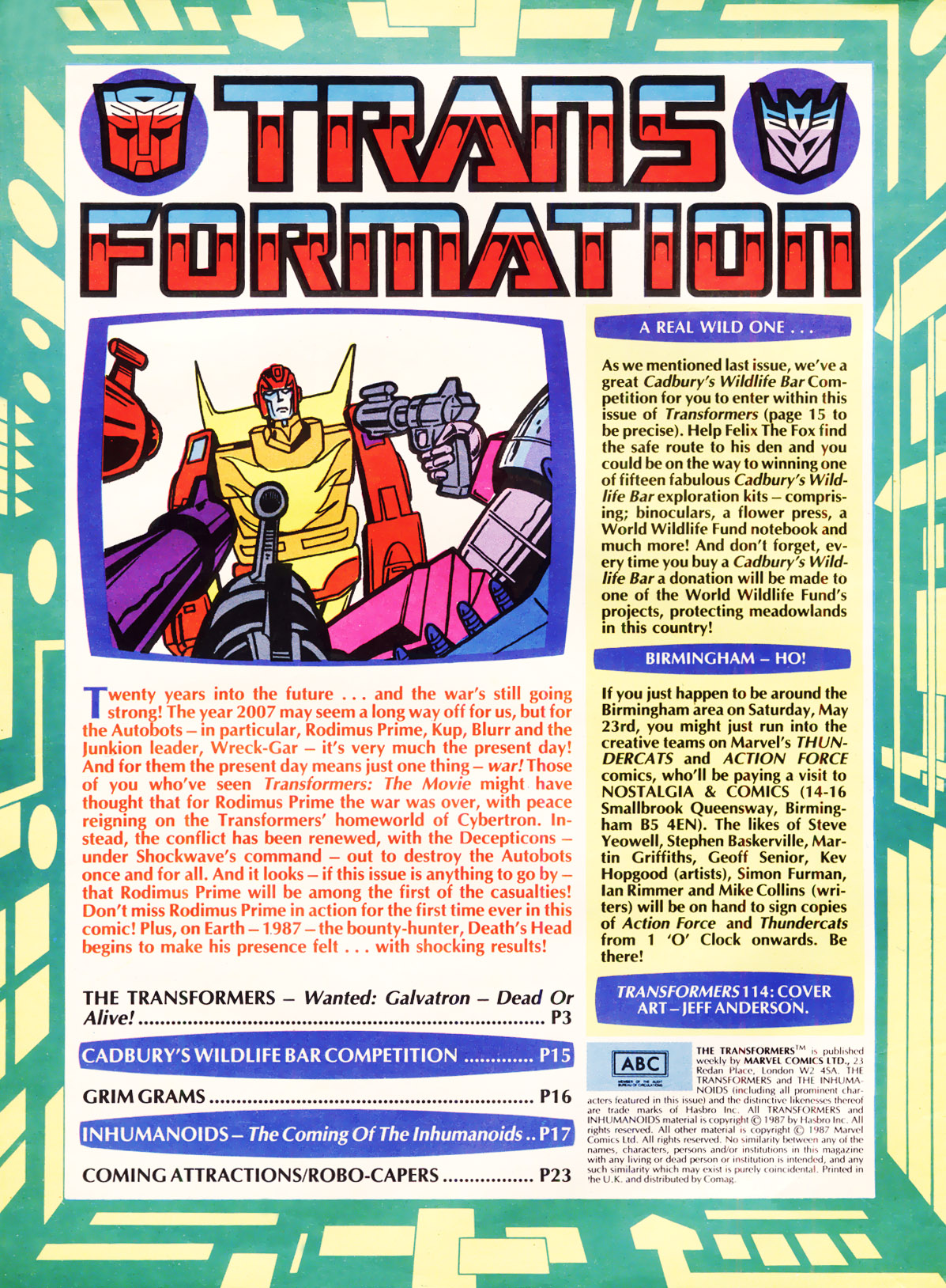 Read online The Transformers (UK) comic -  Issue #114 - 2