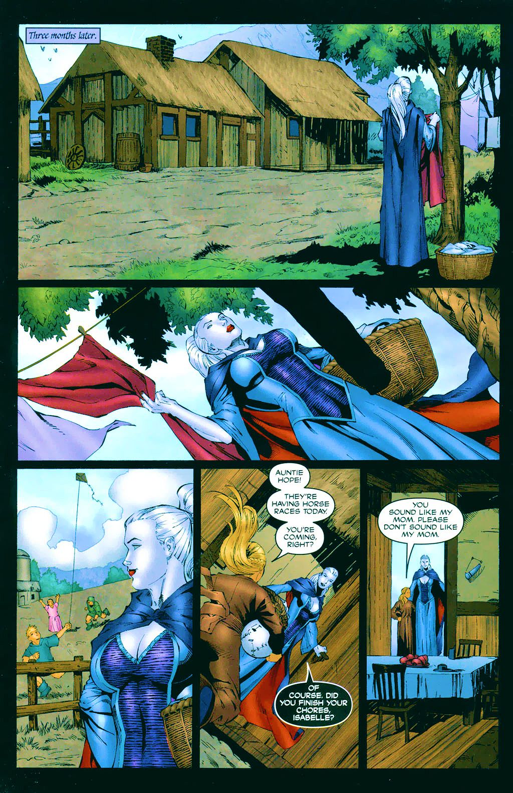 Read online Brian Pulido's Medieval Lady Death:  War of the Winds comic -  Issue #1 - 11