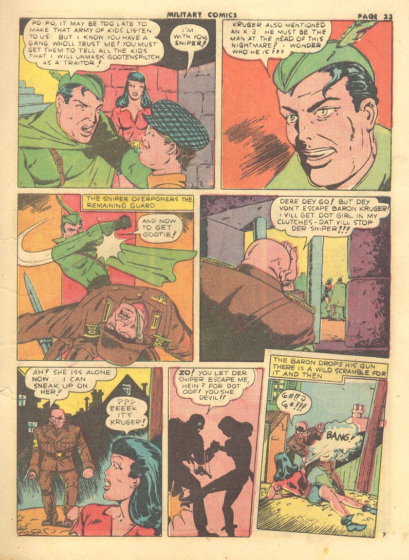 Read online Military Comics comic -  Issue #15 - 23