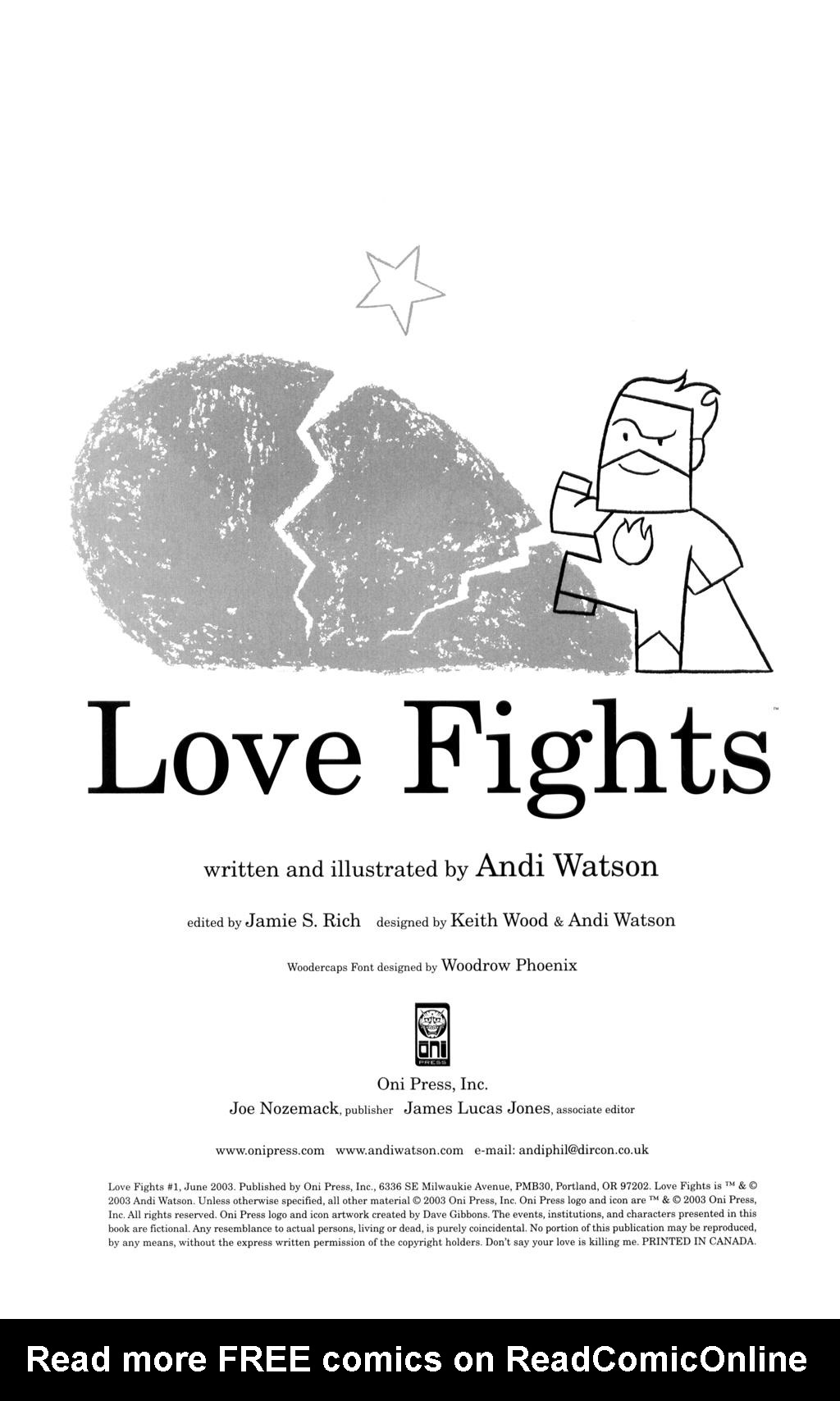 Read online Love Fights comic -  Issue #1 - 2