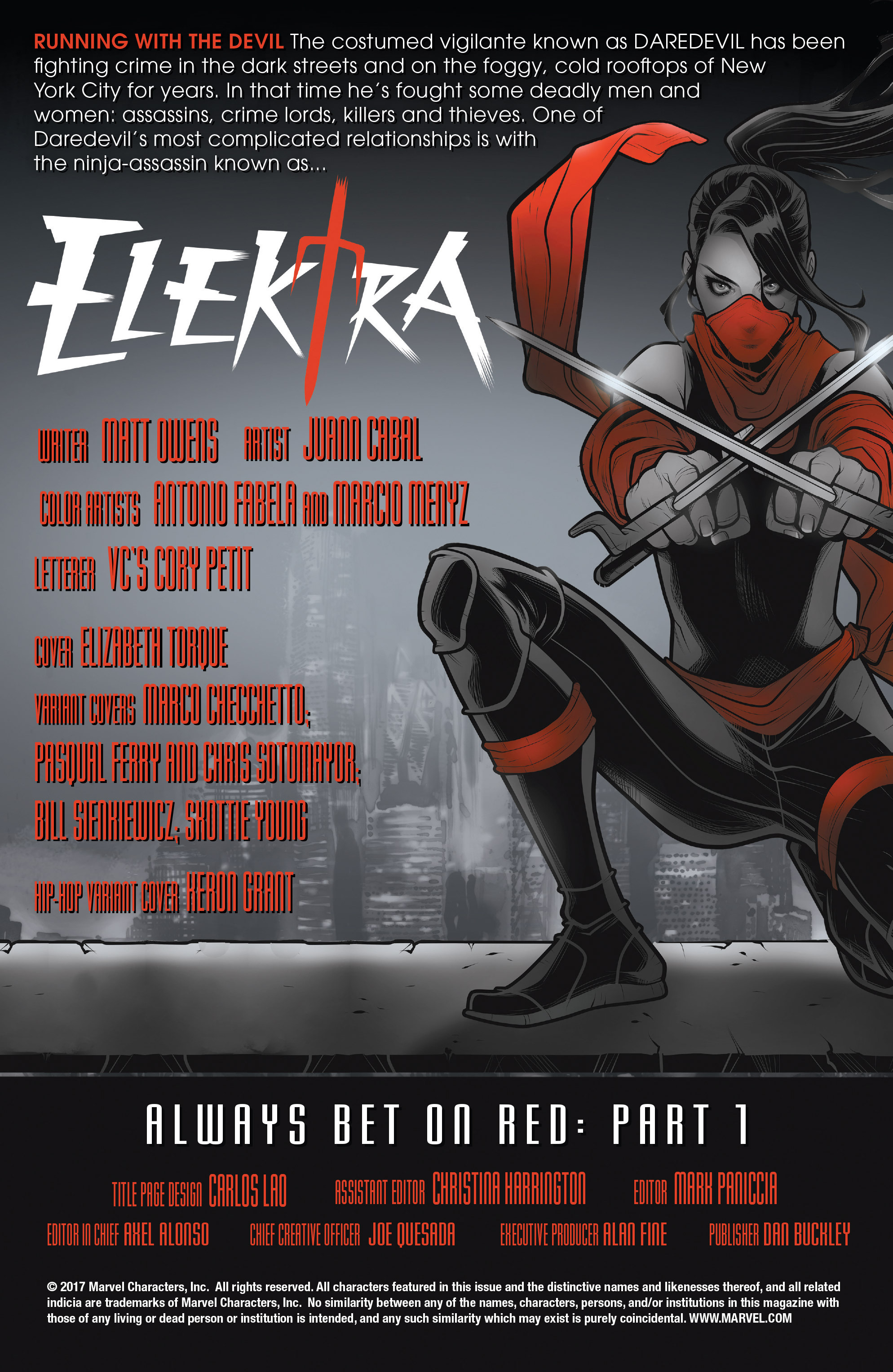 Read online Elektra (2017) comic -  Issue #1 - 5