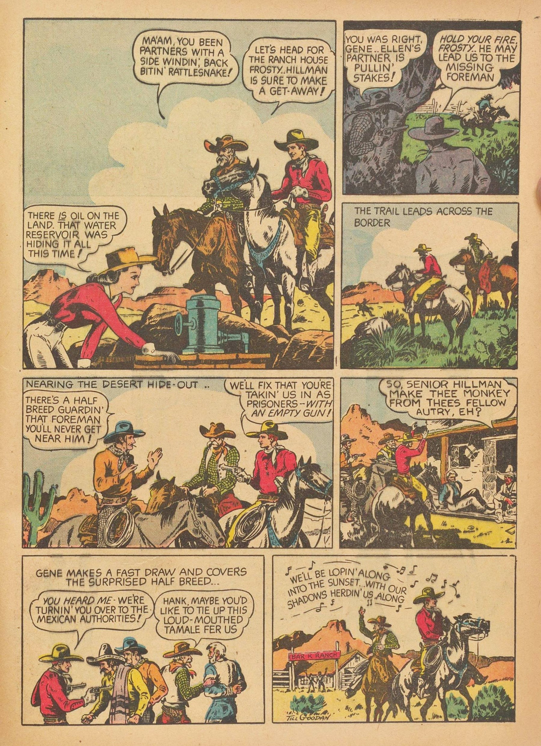 Read online Gene Autry Comics comic -  Issue #2 - 57