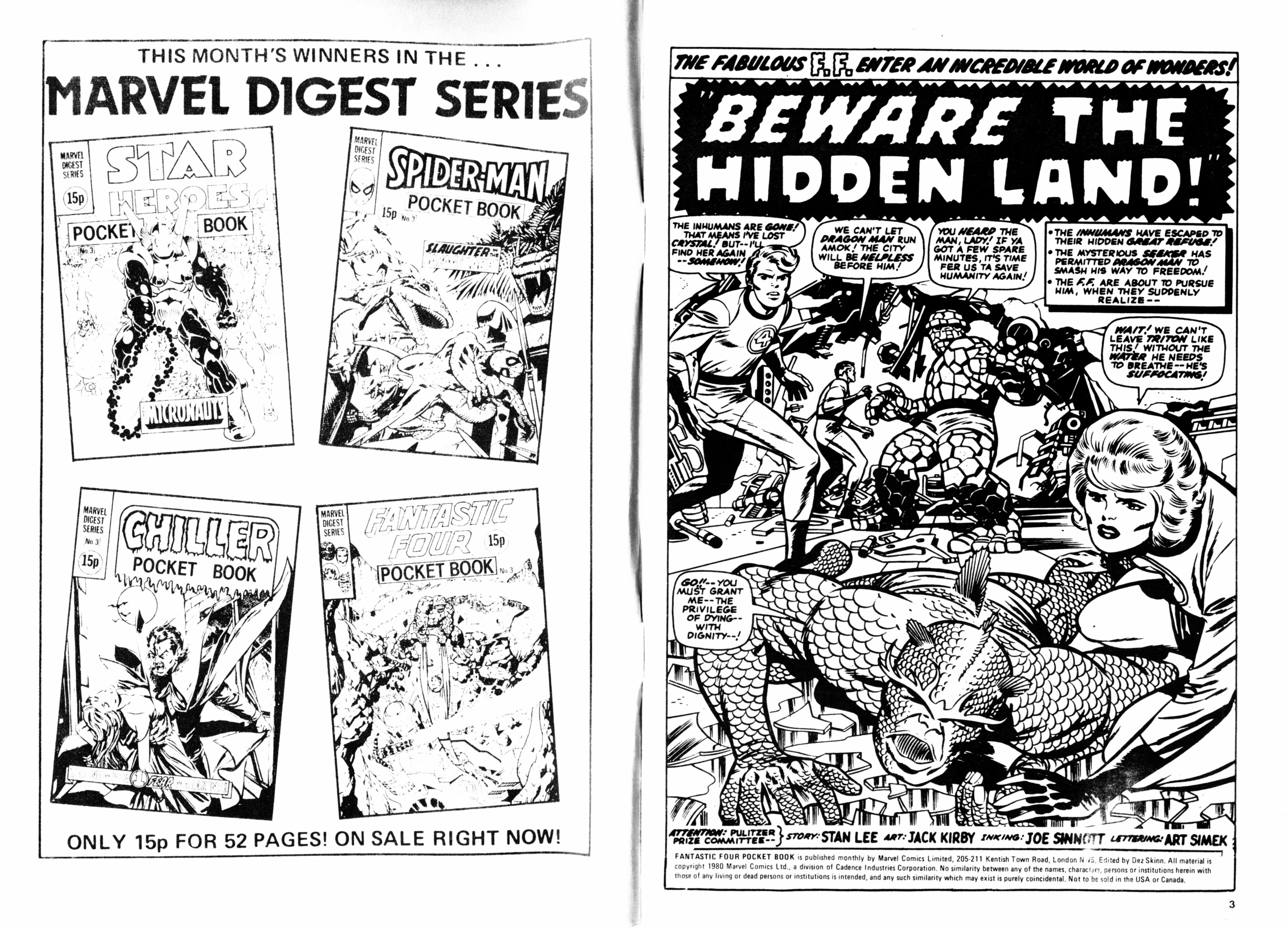 Read online Fantastic Four Pocket Book comic -  Issue #3 - 3