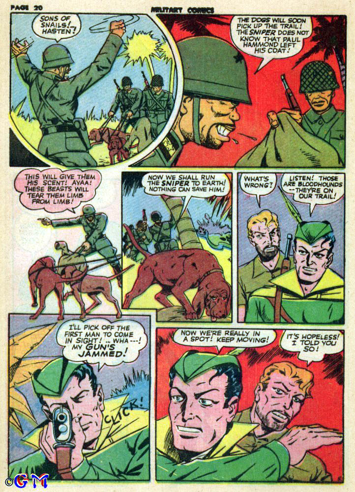 Read online Military Comics comic -  Issue #23 - 22