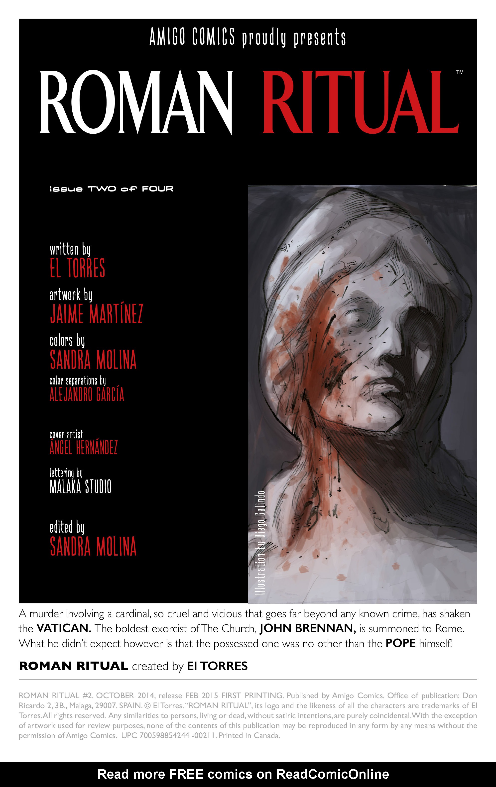 Read online Roman Ritual comic -  Issue #2 - 2