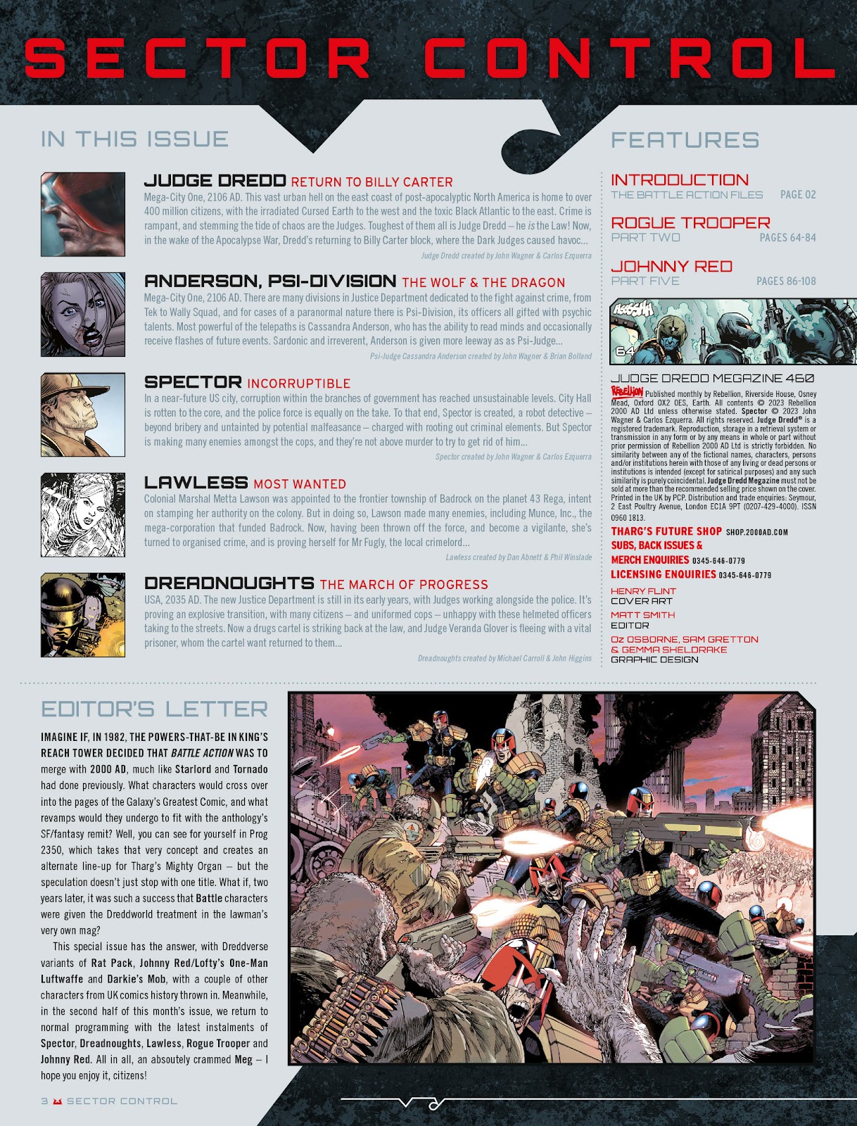 Judge Dredd Megazine (Vol. 5) issue 460 - Page 3
