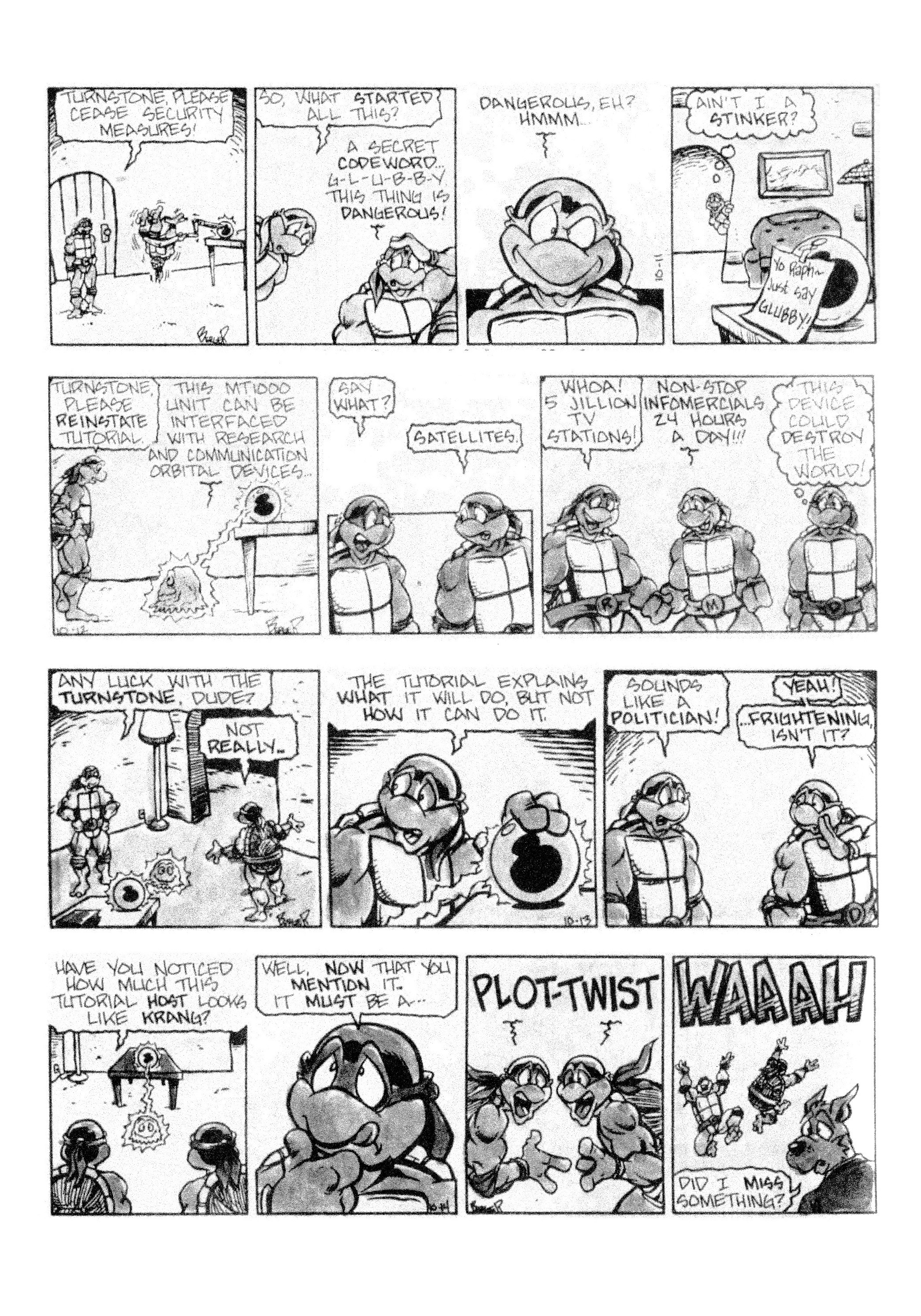 Read online Teenage Mutant Ninja Turtles: Complete Newspaper Daily Comic Strip Collection comic -  Issue # TPB 3 (Part 1) - 54