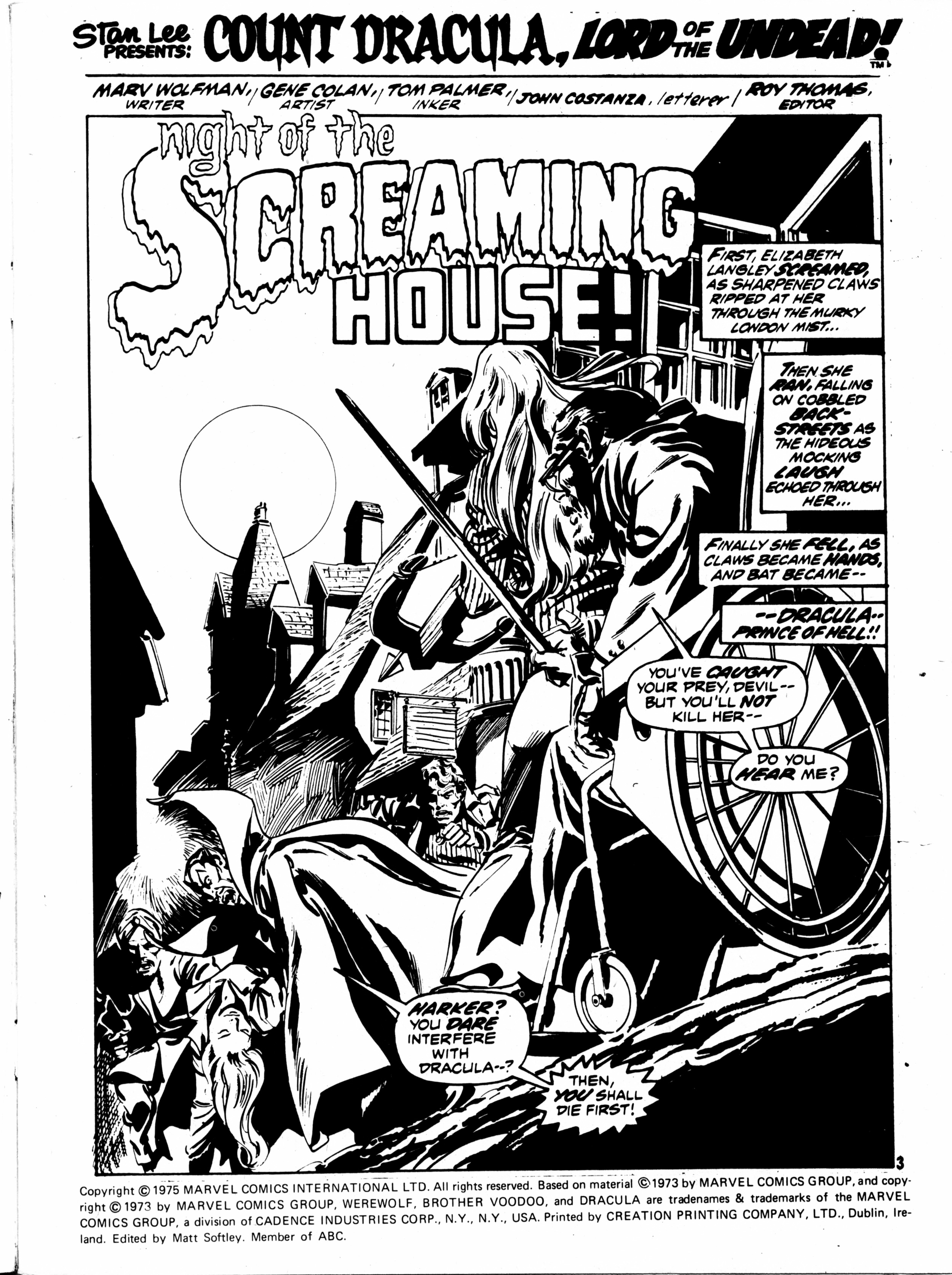 Read online Dracula Lives (1974) comic -  Issue #28 - 3