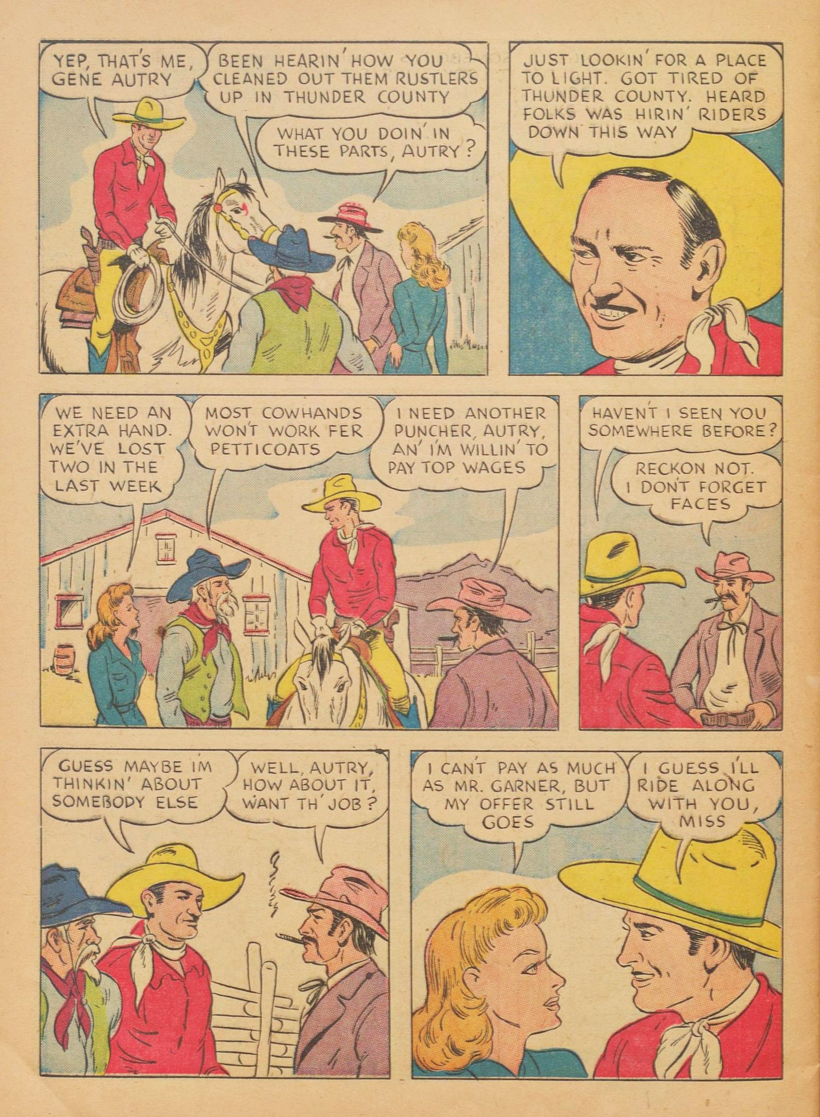 Read online Gene Autry Comics comic -  Issue #3 - 52