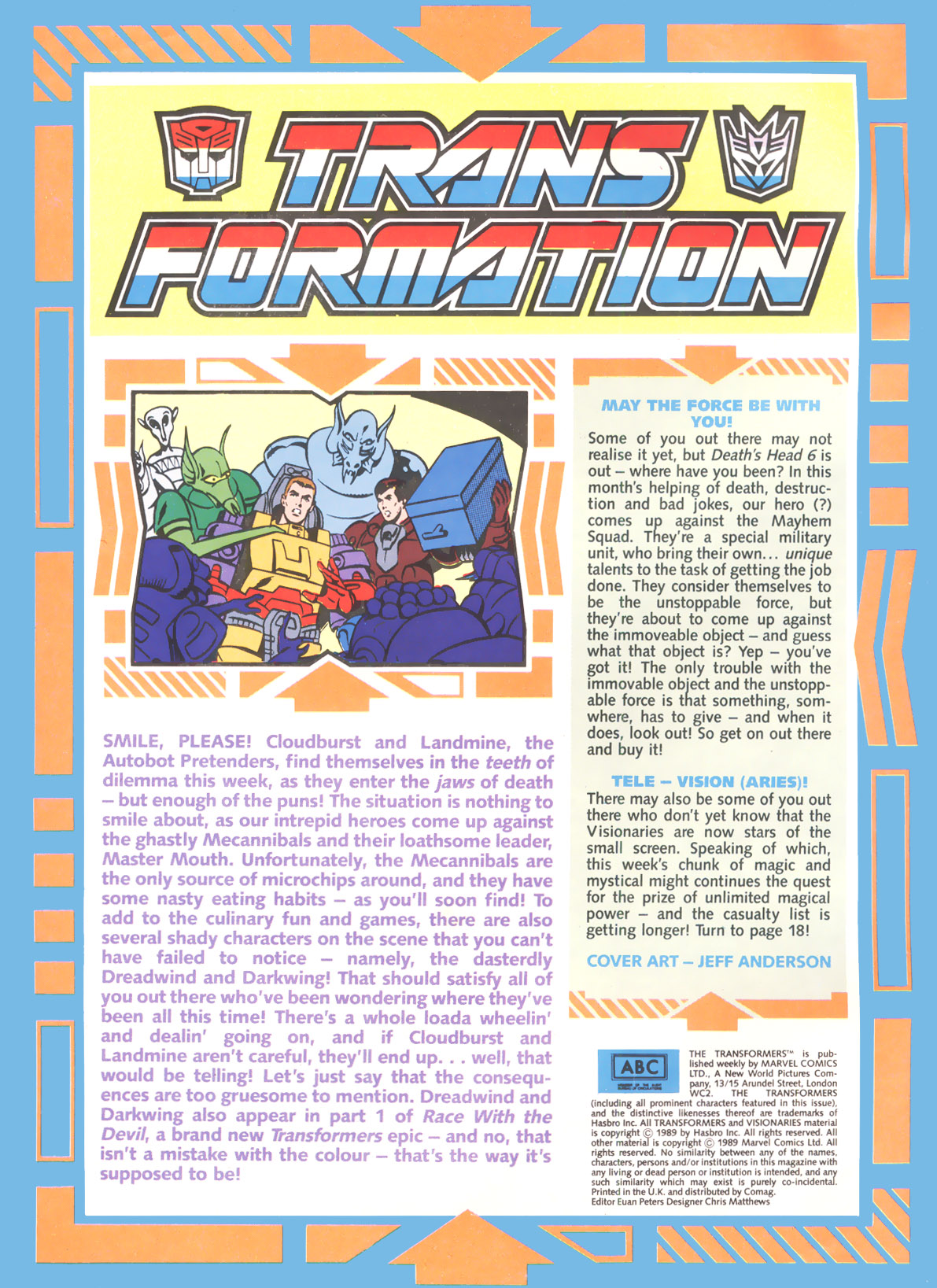 Read online The Transformers (UK) comic -  Issue #215 - 2