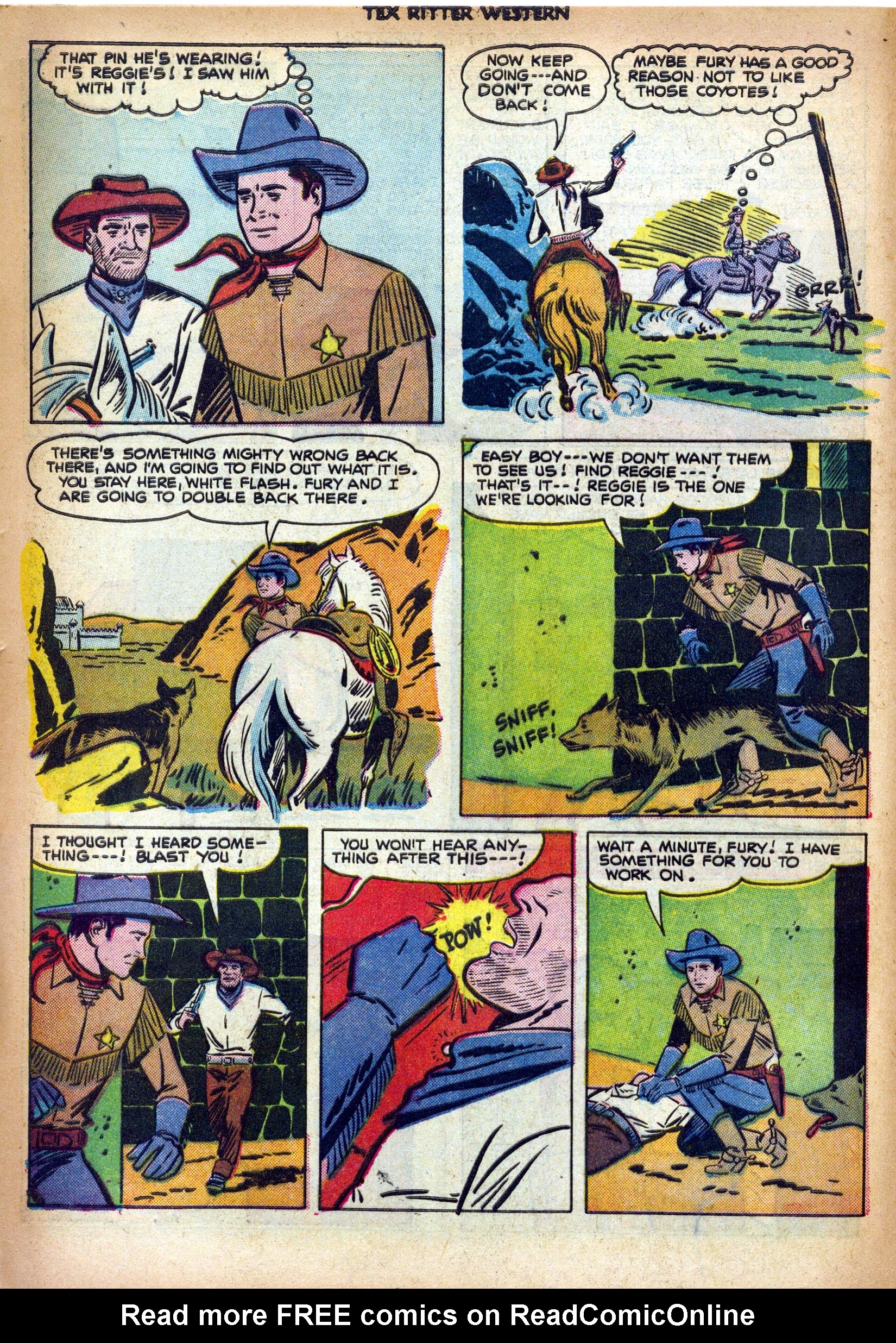 Read online Tex Ritter Western comic -  Issue #6 - 12