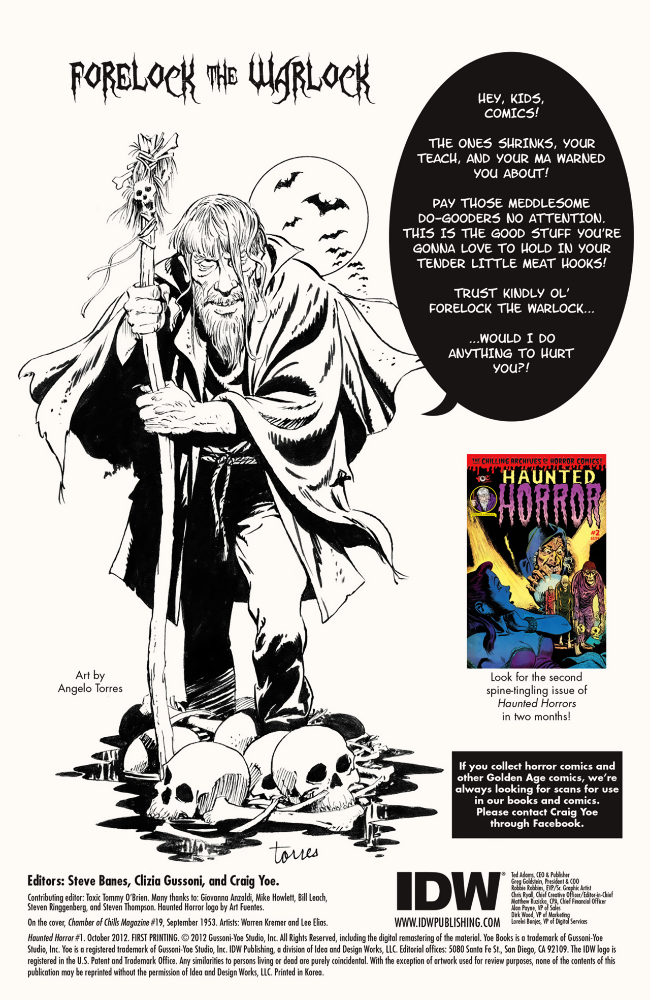 Read online Haunted Horror comic -  Issue #1 - 2