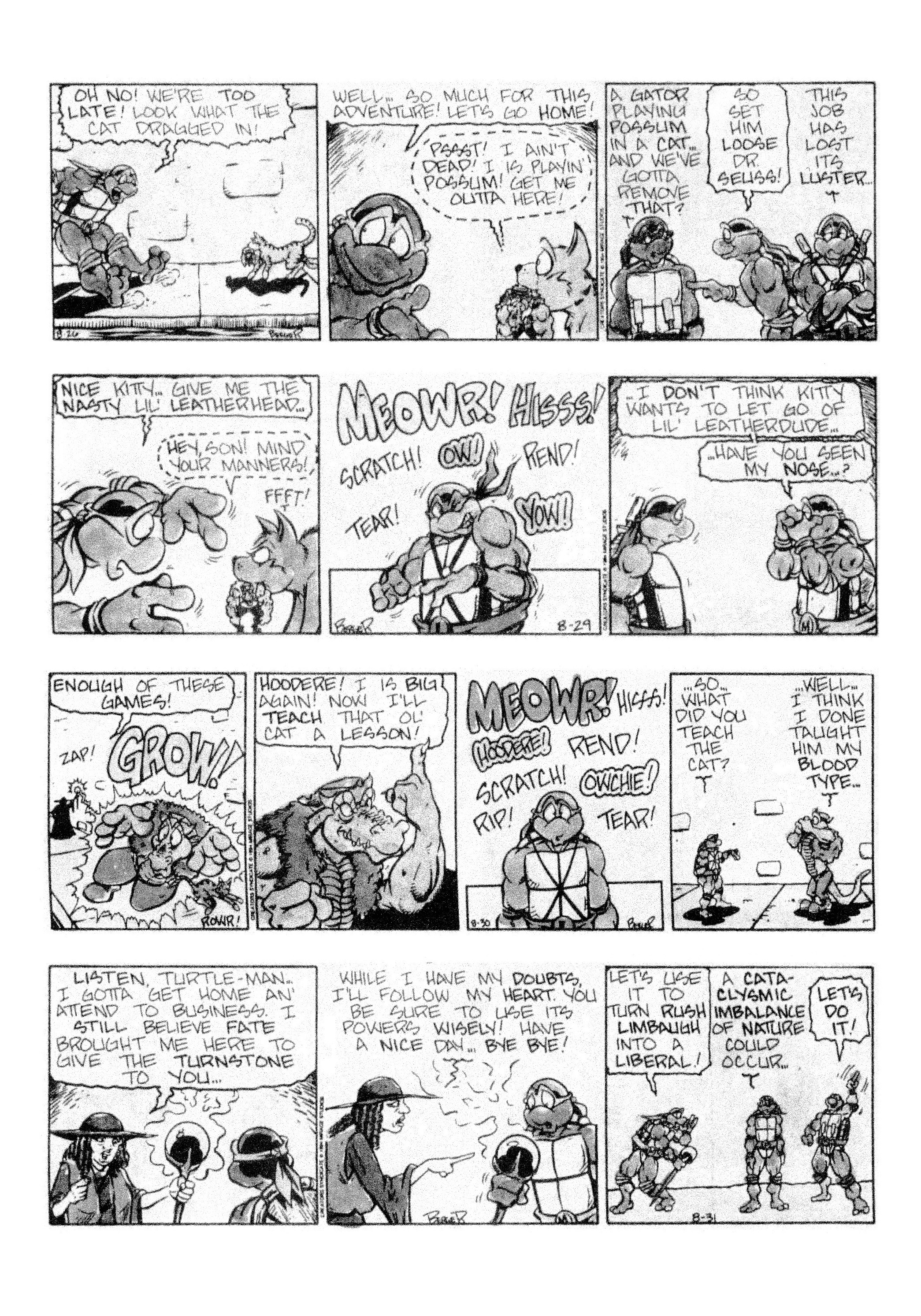 Read online Teenage Mutant Ninja Turtles: Complete Newspaper Daily Comic Strip Collection comic -  Issue # TPB 3 (Part 1) - 46