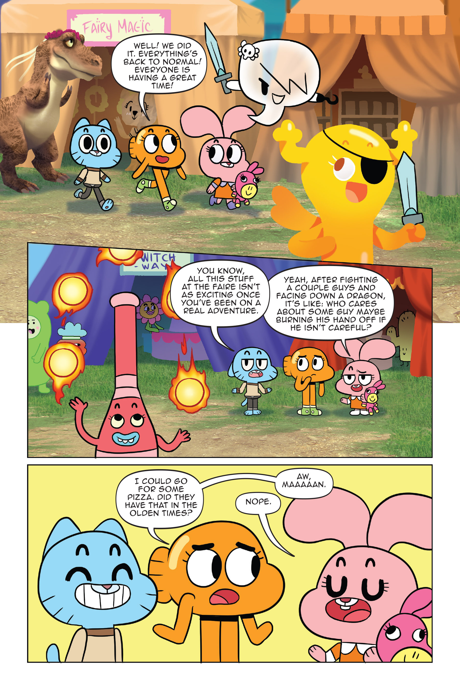 Read online The Amazing World of Gumball: Fairy Tale Trouble comic -  Issue # Full - 136