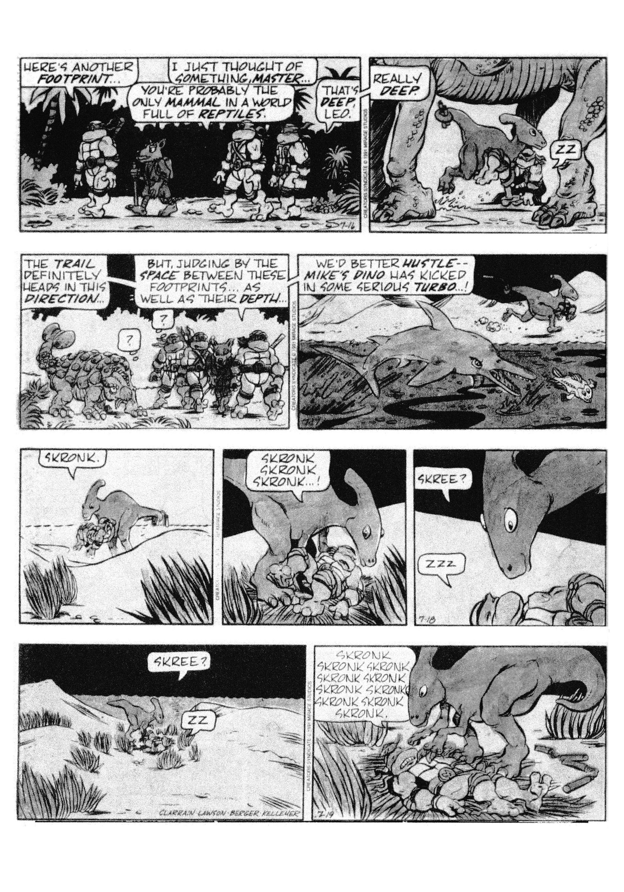 Read online Teenage Mutant Ninja Turtles: Complete Newspaper Daily Comic Strip Collection comic -  Issue # TPB 2 (Part 1) - 52