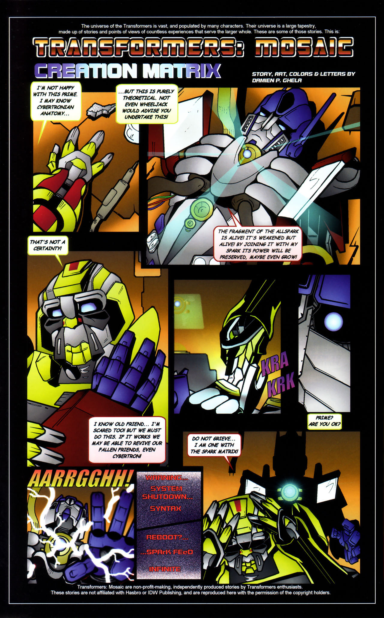 Read online Transformers: Saga of the Allspark comic -  Issue #3 - 25