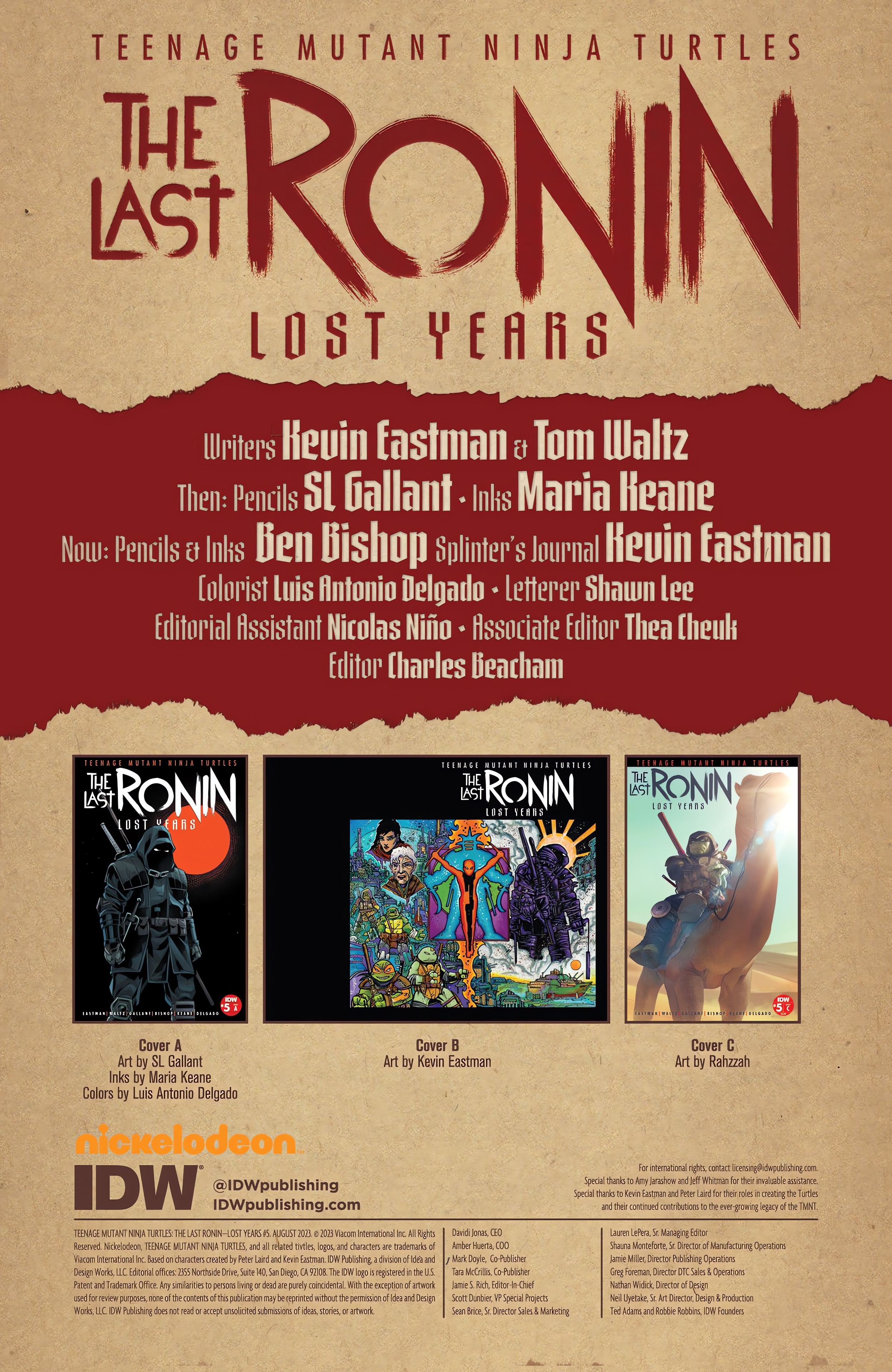 Read online Teenage Mutant Ninja Turtles: The Last Ronin - The Lost Years comic -  Issue #5 - 2