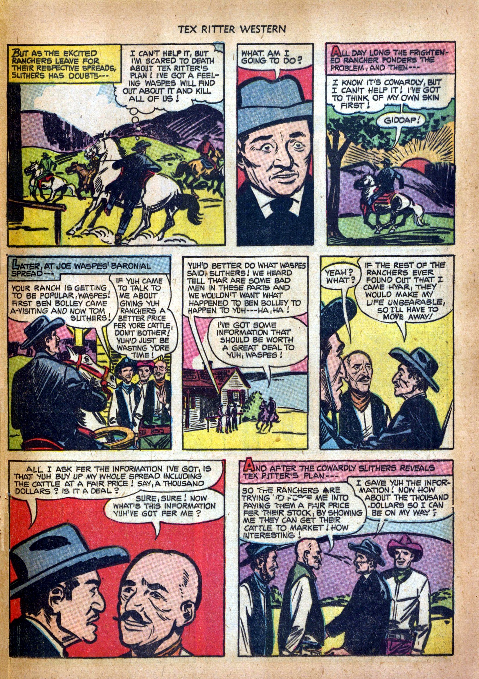 Read online Tex Ritter Western comic -  Issue #17 - 25