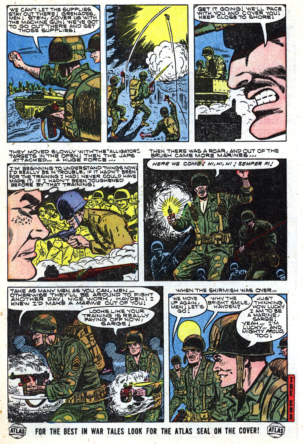 Read online Marines in Action comic -  Issue #2 - 16