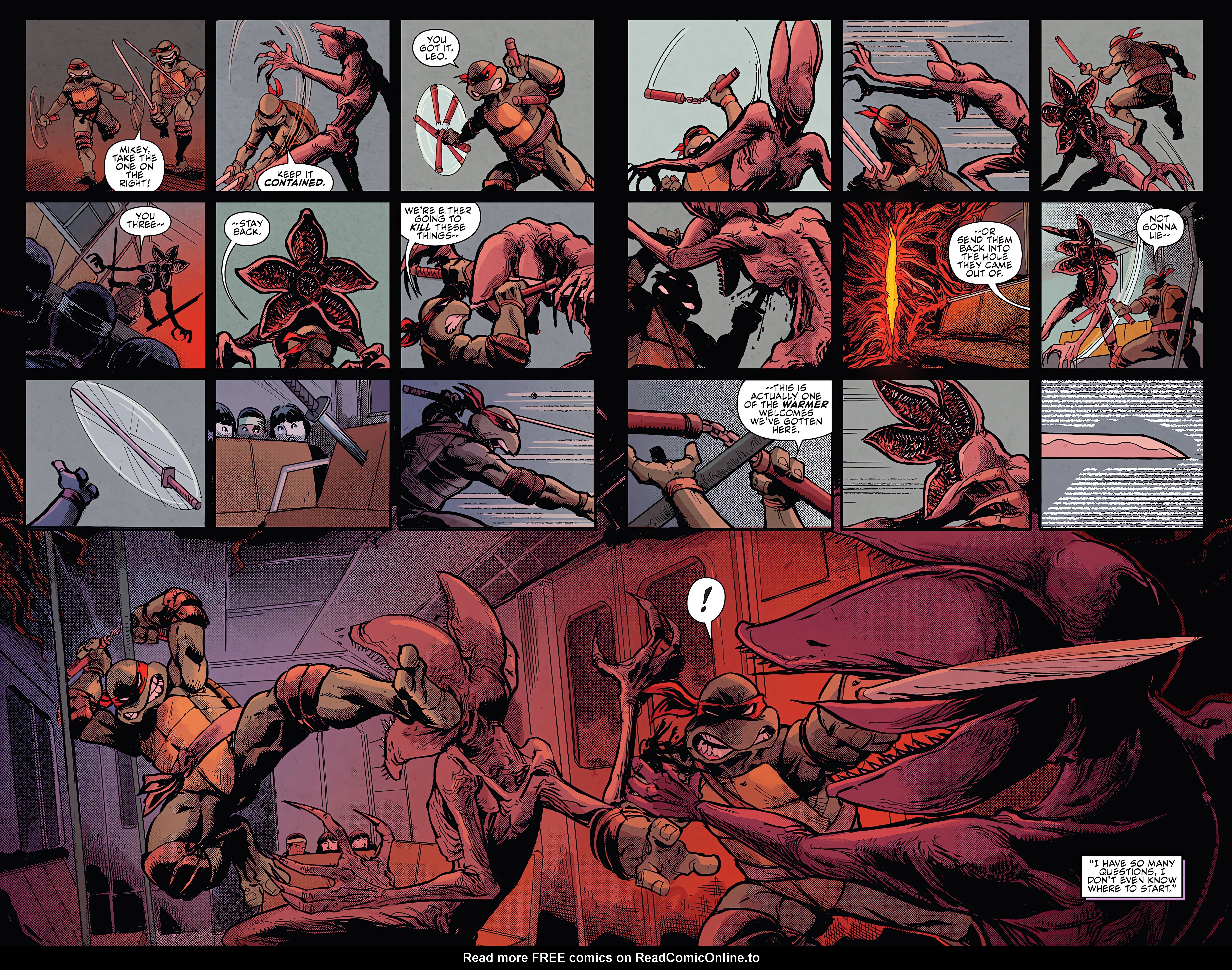 Read online Teenage Mutant Ninja Turtles x Stranger Things comic -  Issue #2 - 14