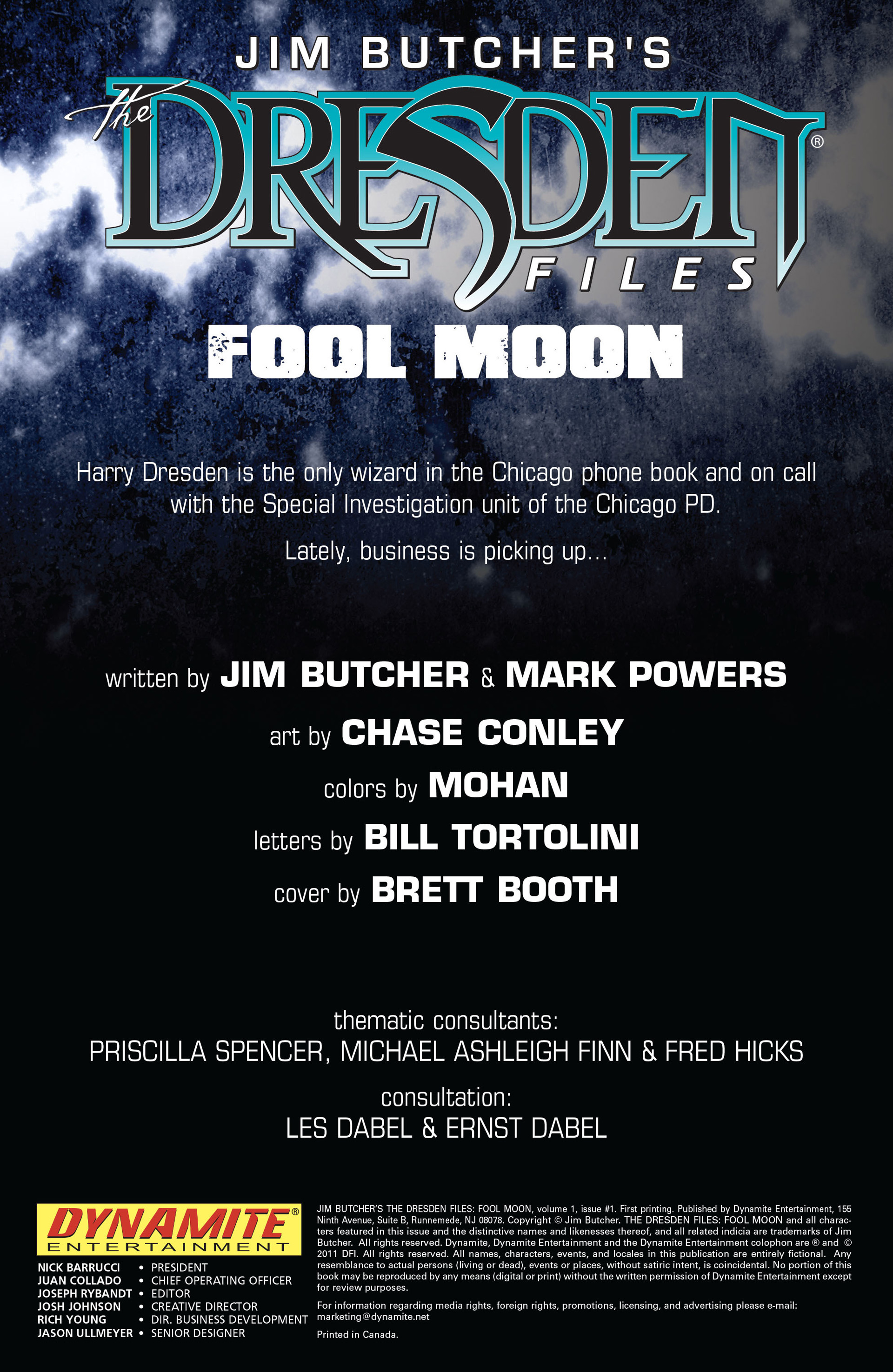 Read online Jim Butcher's The Dresden Files: Fool Moon comic -  Issue #1 - 2