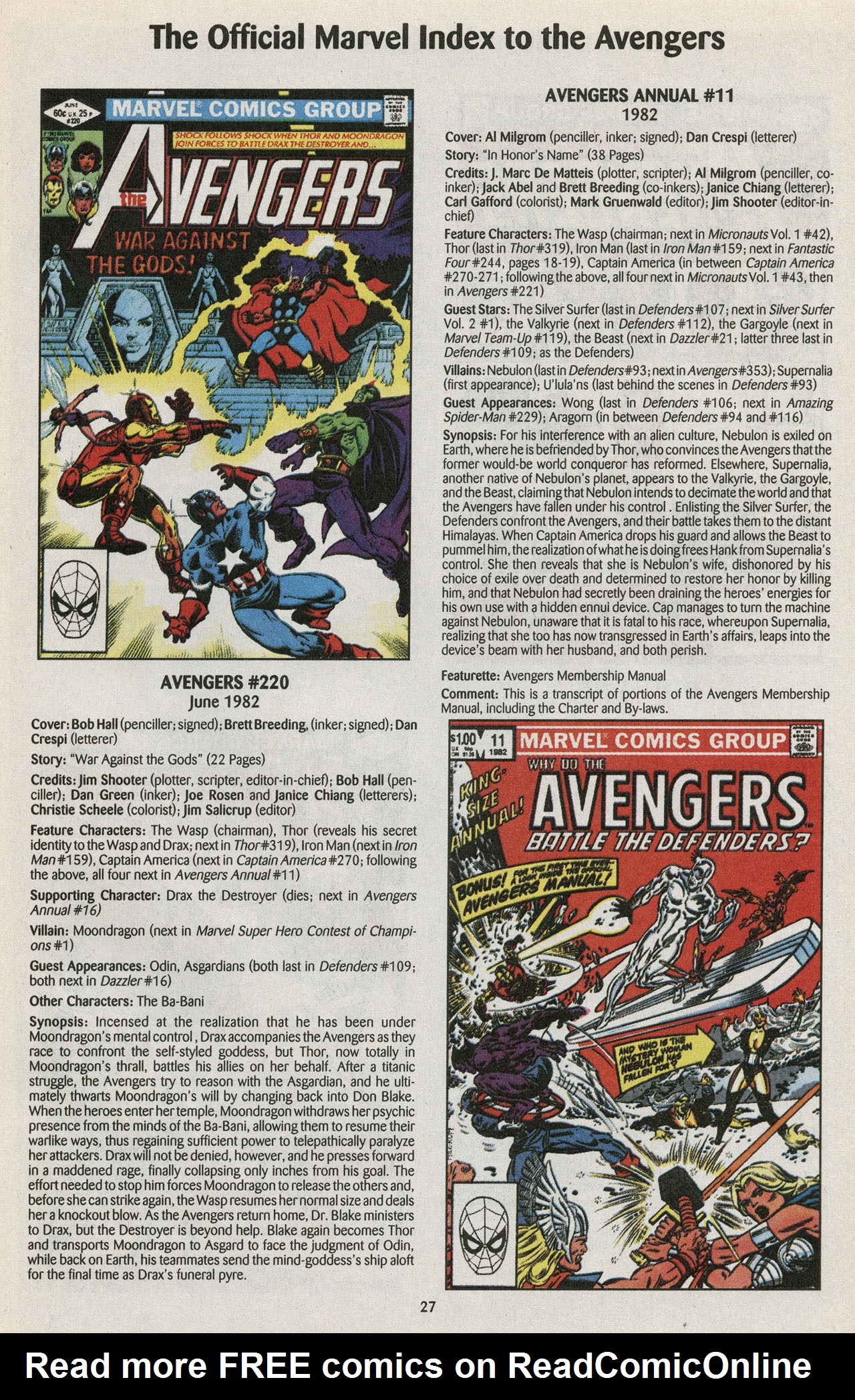 Read online The Official Marvel Index to the Avengers comic -  Issue #4 - 29