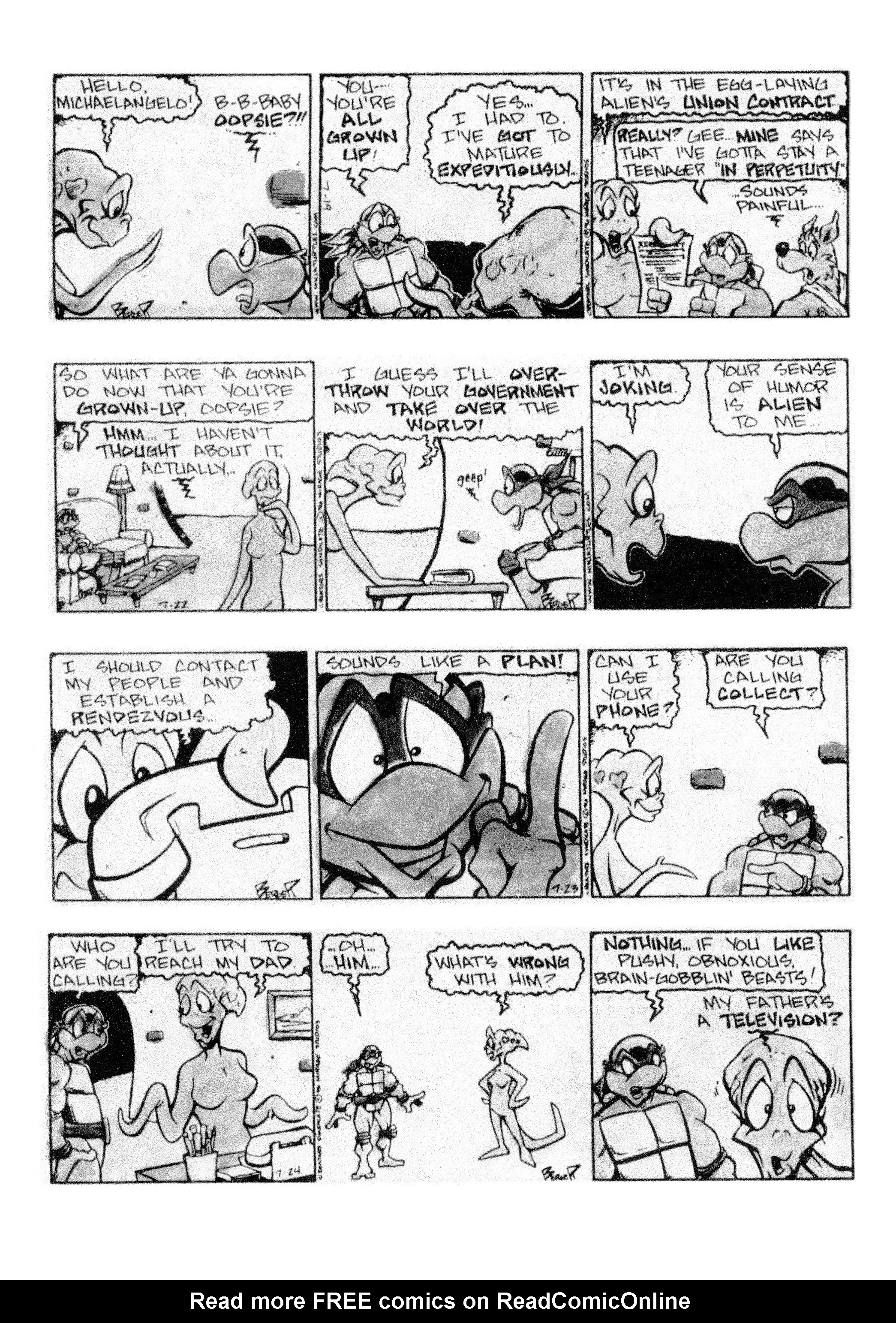 Read online Teenage Mutant Ninja Turtles: Complete Newspaper Daily Comic Strip Collection comic -  Issue # TPB 3 (Part 2) - 72