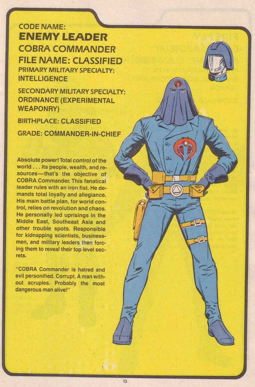 Read online The G.I. Joe Order of Battle comic -  Issue #3 - 16