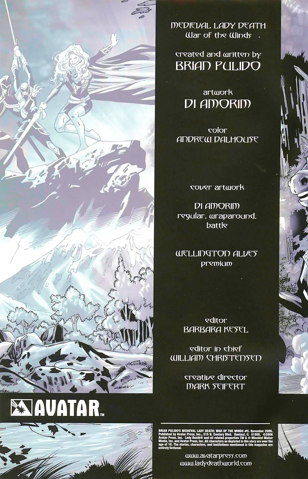 Read online Brian Pulido's Medieval Lady Death:  War of the Winds comic -  Issue #5 - 3