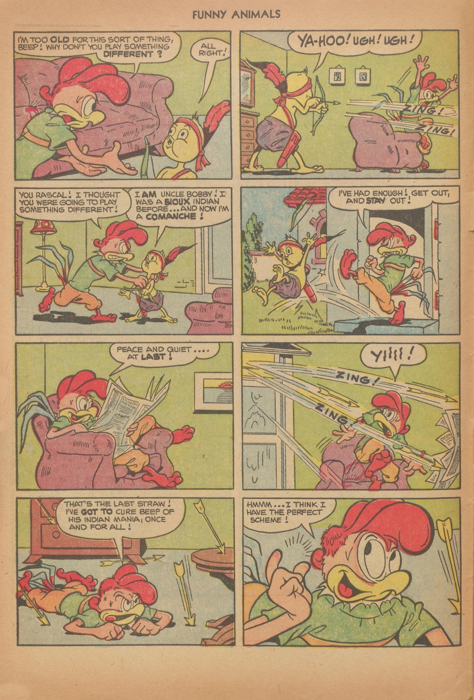 Read online Fawcett's Funny Animals comic -  Issue #75 - 4
