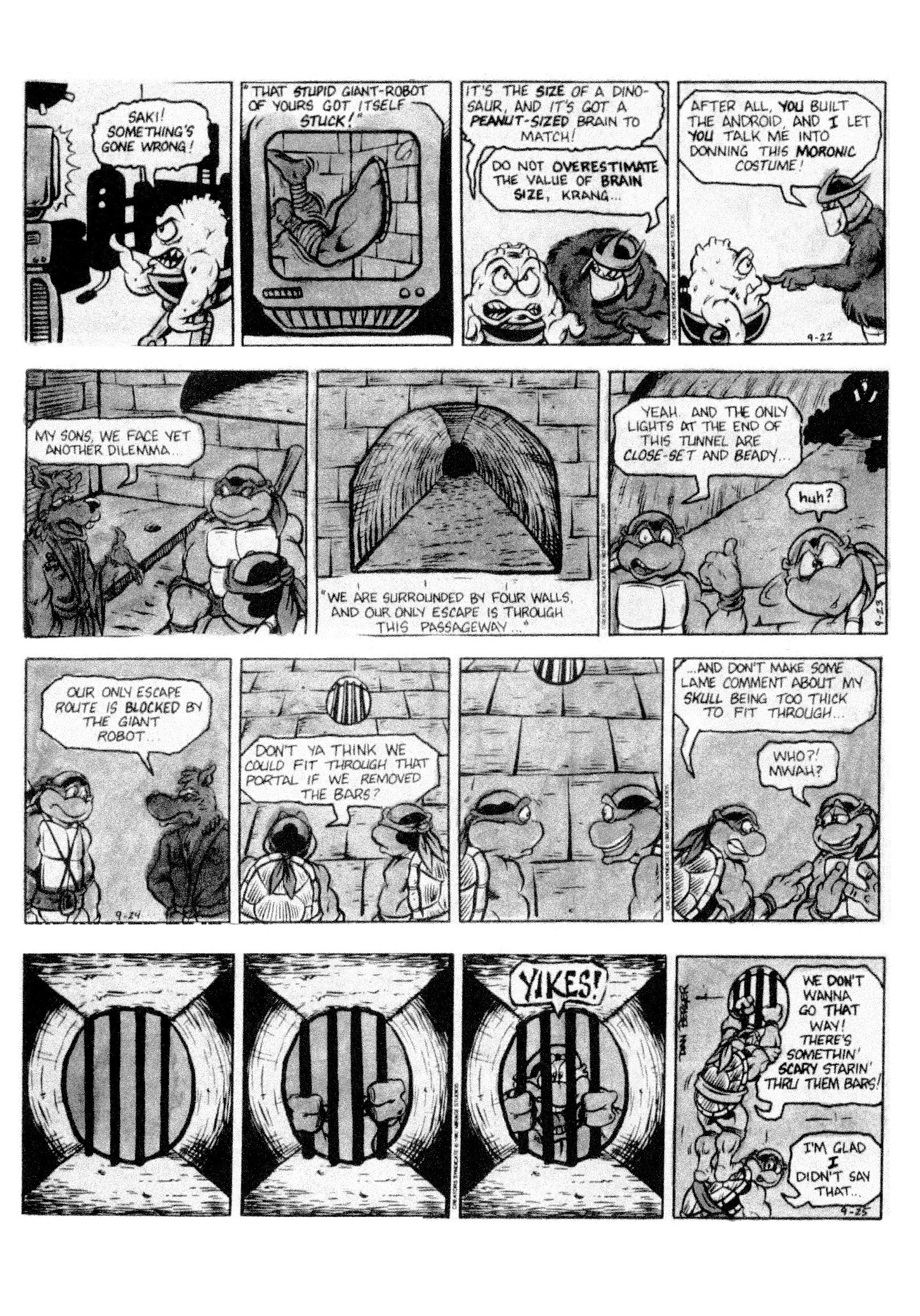 Read online Teenage Mutant Ninja Turtles: Complete Newspaper Daily Comic Strip Collection comic -  Issue # TPB 2 (Part 2) - 33