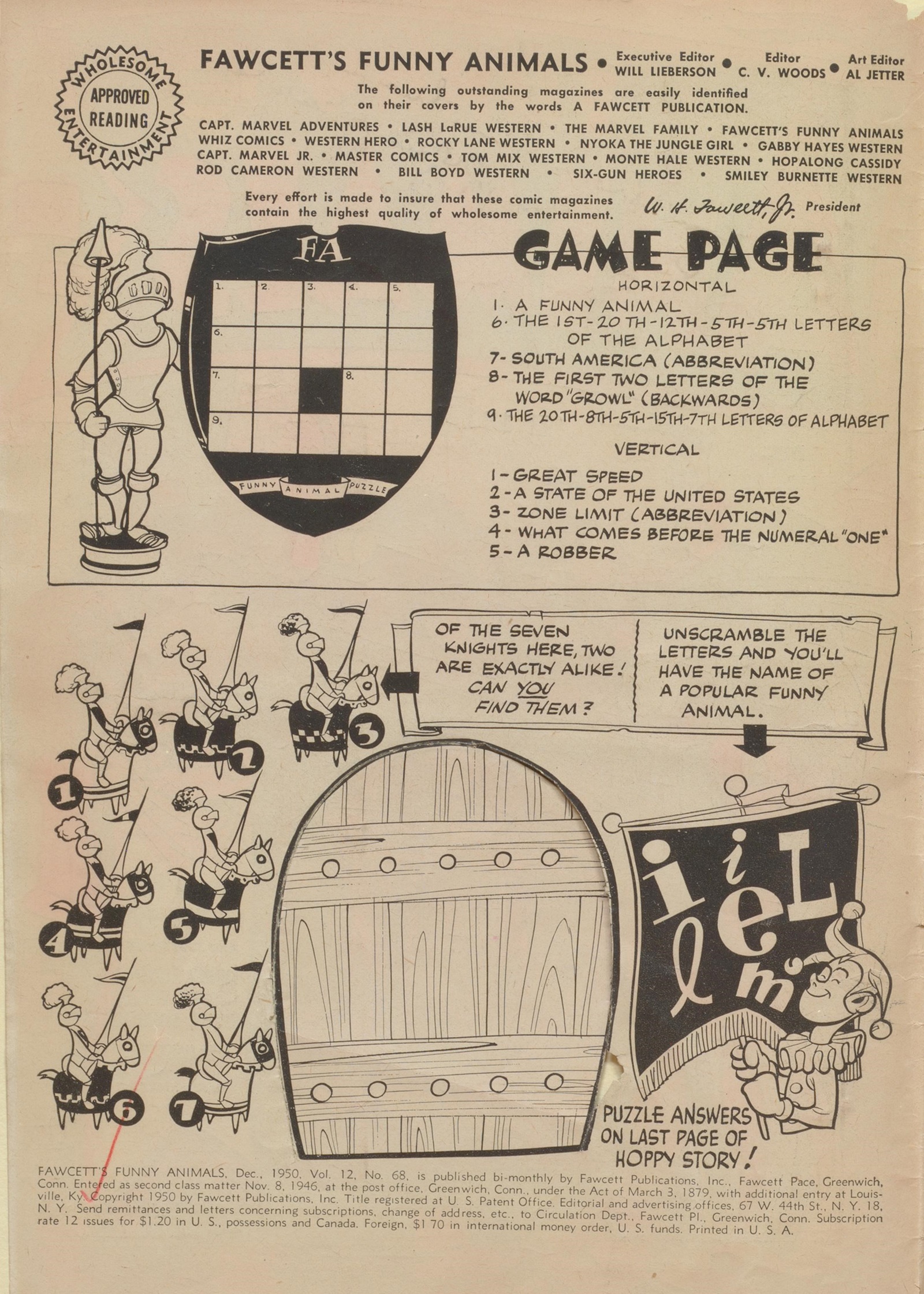 Read online Fawcett's Funny Animals comic -  Issue #68 - 2