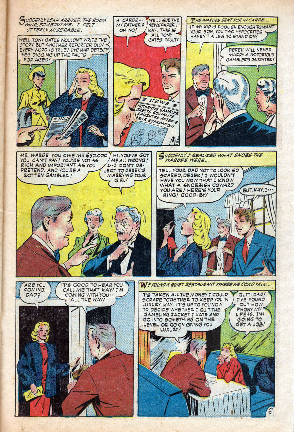 Read online Glamorous Romances comic -  Issue #50 - 23