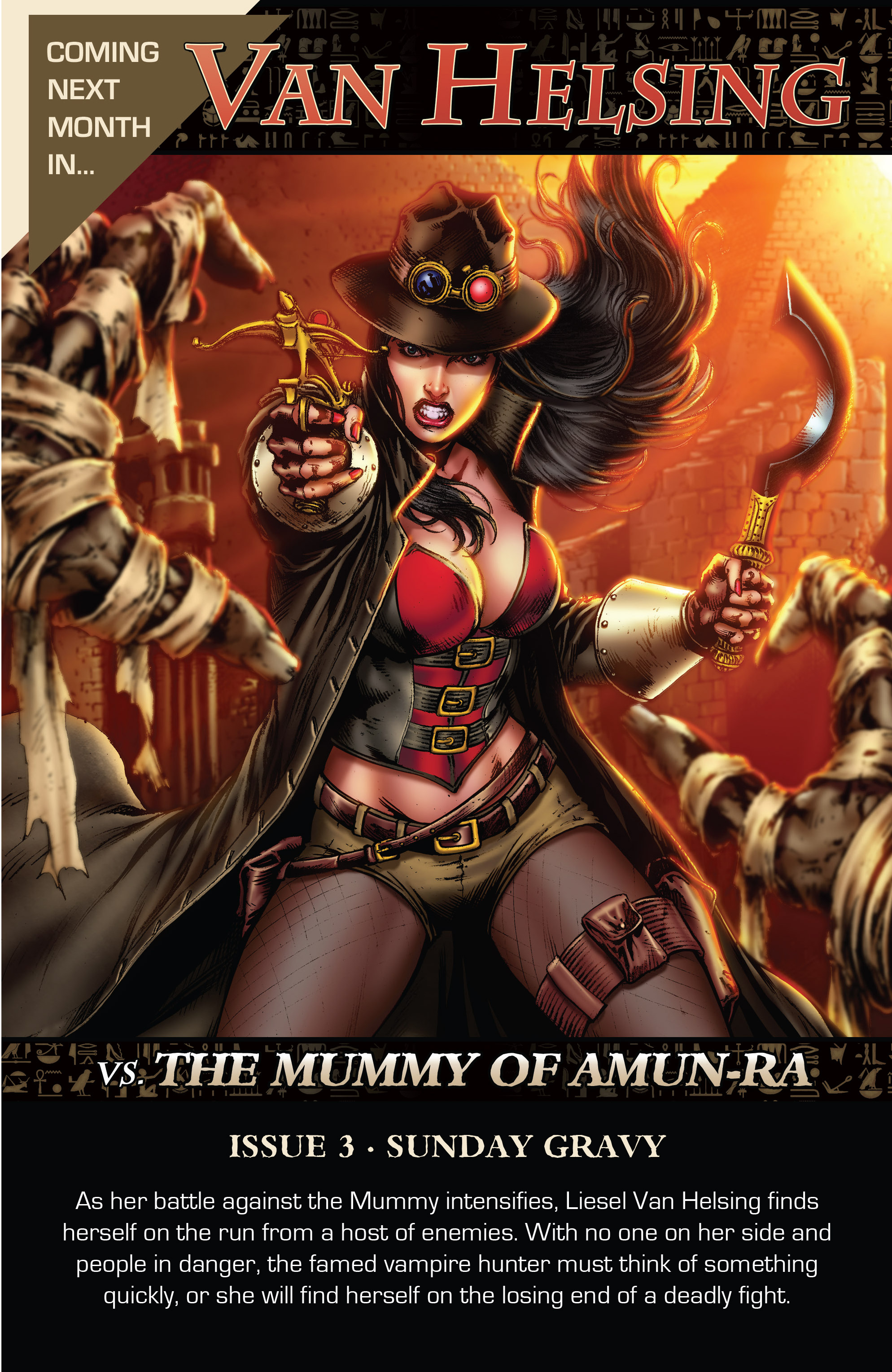 Read online Van Helsing vs The Mummy of Amun-Ra comic -  Issue #2 - 25