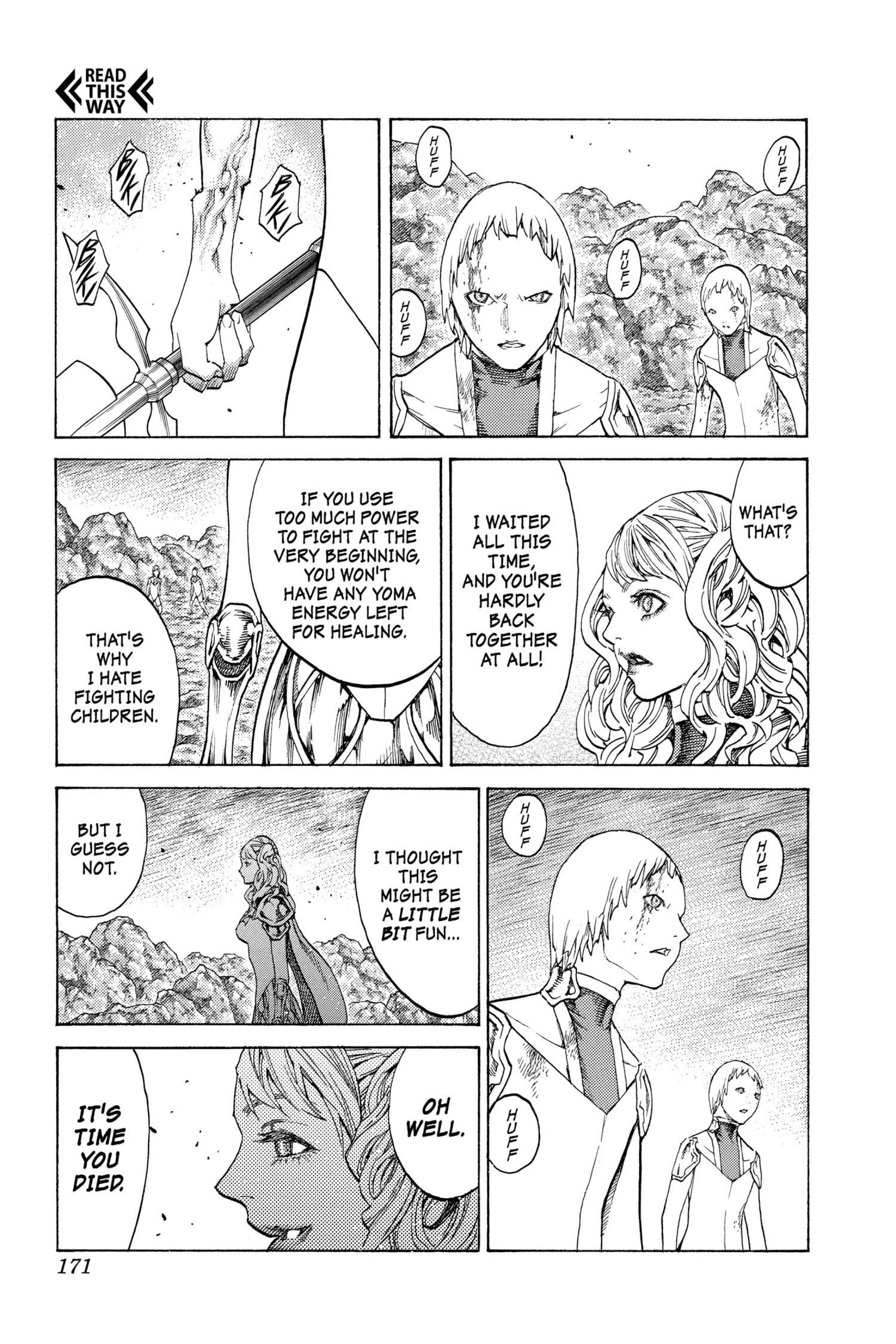 Read online Claymore comic -  Issue #21 - 156