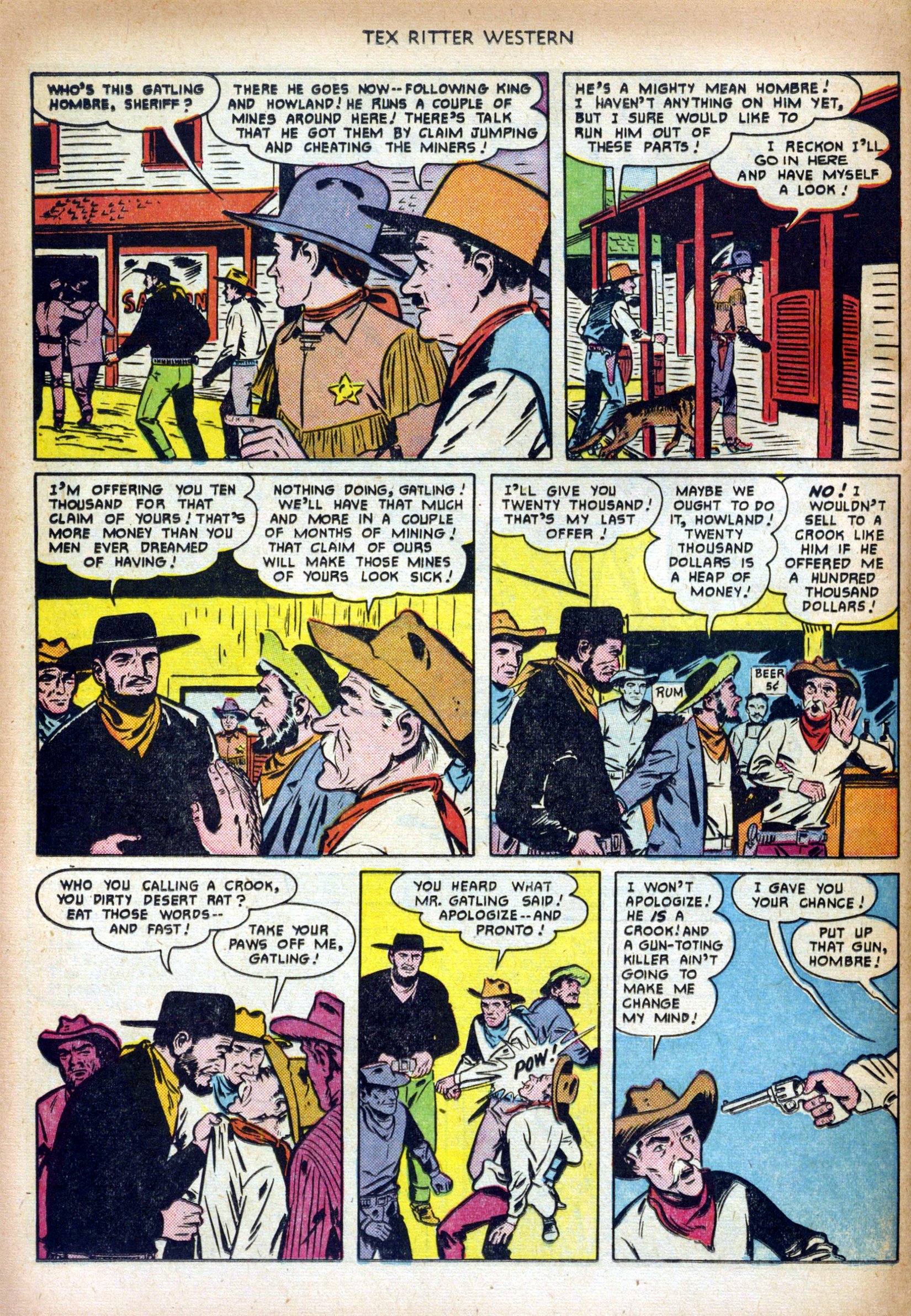 Read online Tex Ritter Western comic -  Issue #5 - 24