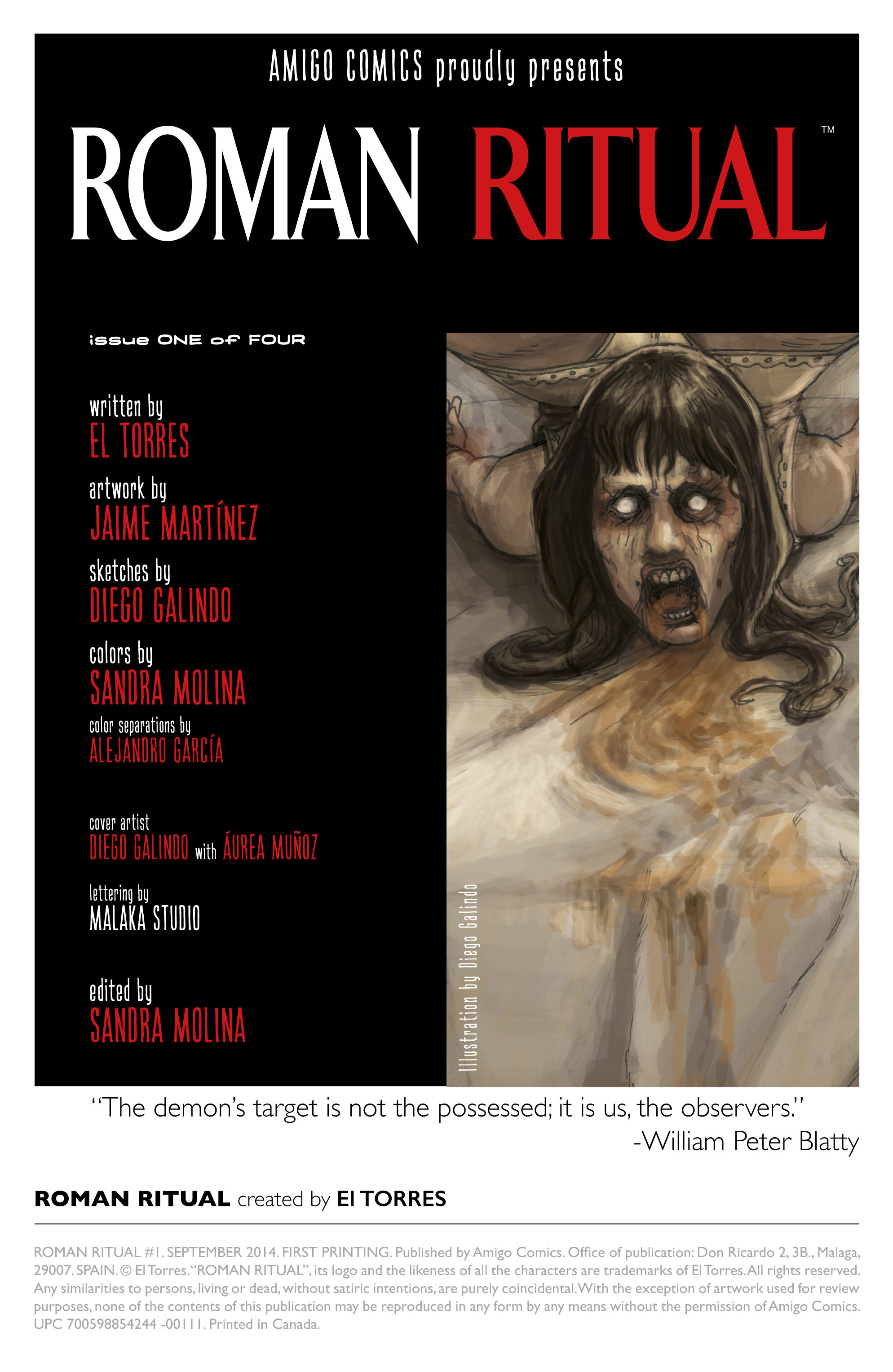 Read online Roman Ritual comic -  Issue #1 - 3