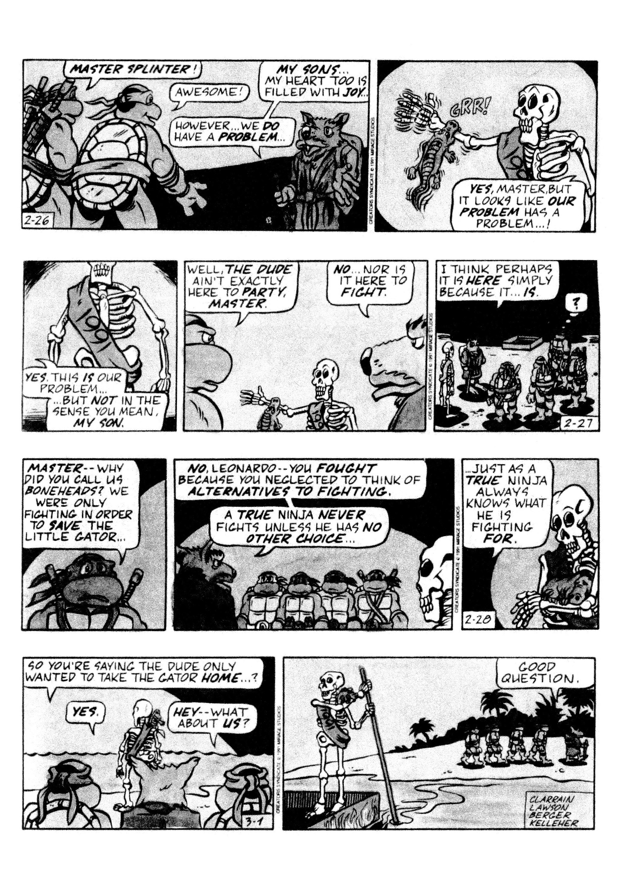 Read online Teenage Mutant Ninja Turtles: Complete Newspaper Daily Comic Strip Collection comic -  Issue # TPB 2 (Part 1) - 27