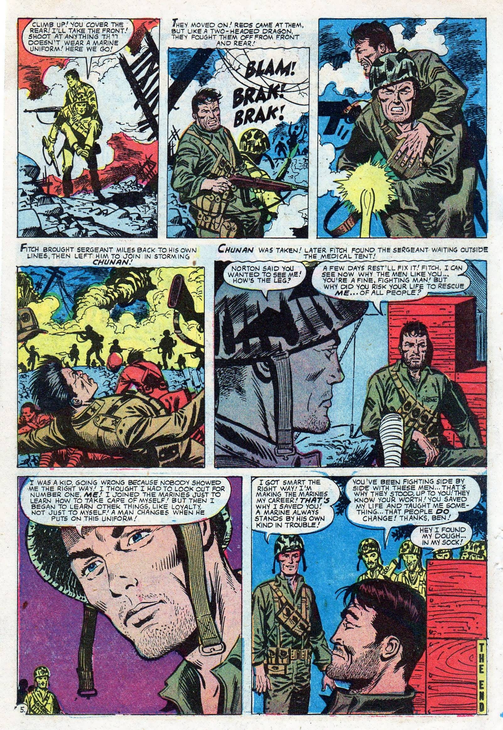 Read online Marines in Action comic -  Issue #13 - 14