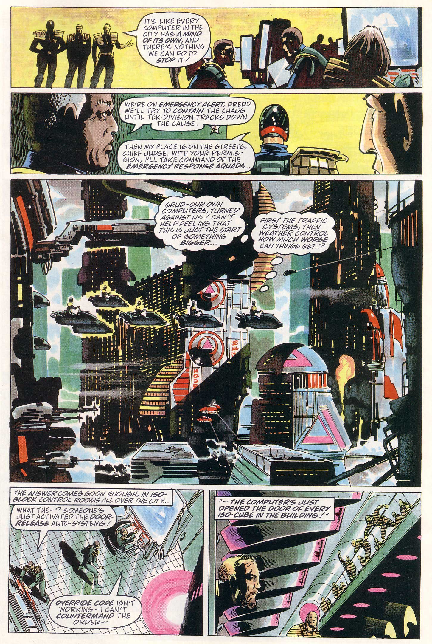 Read online Judge Dredd Lawman of the Future comic -  Issue #21 - 21